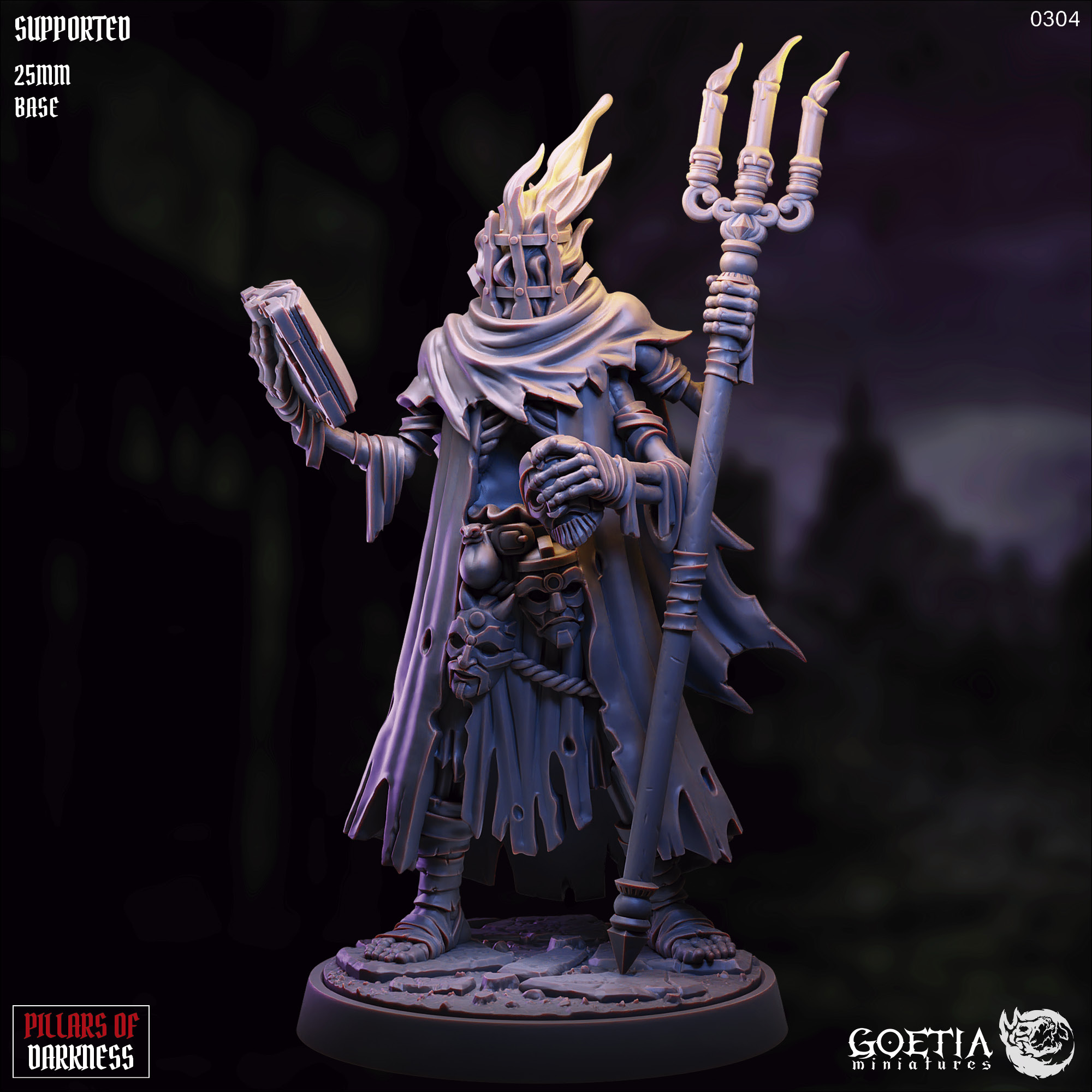 Vizier Kal'regor by Goetia Miniatures, is a proxy for Heretic Priest, in Heretic Legion.