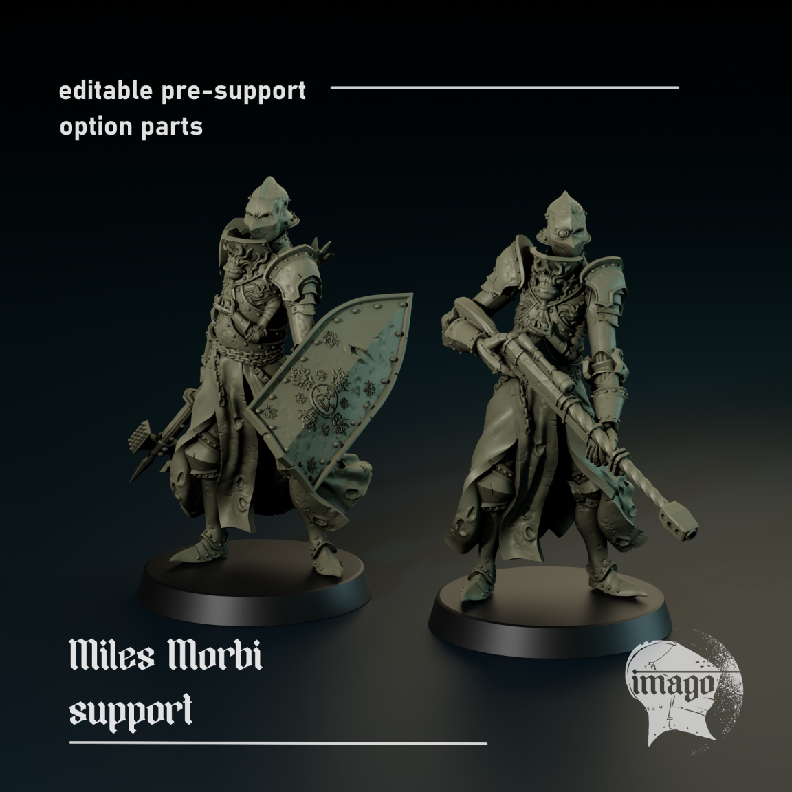 Miles Morbi - modular support death knight by Imago Miniatures - Image 2