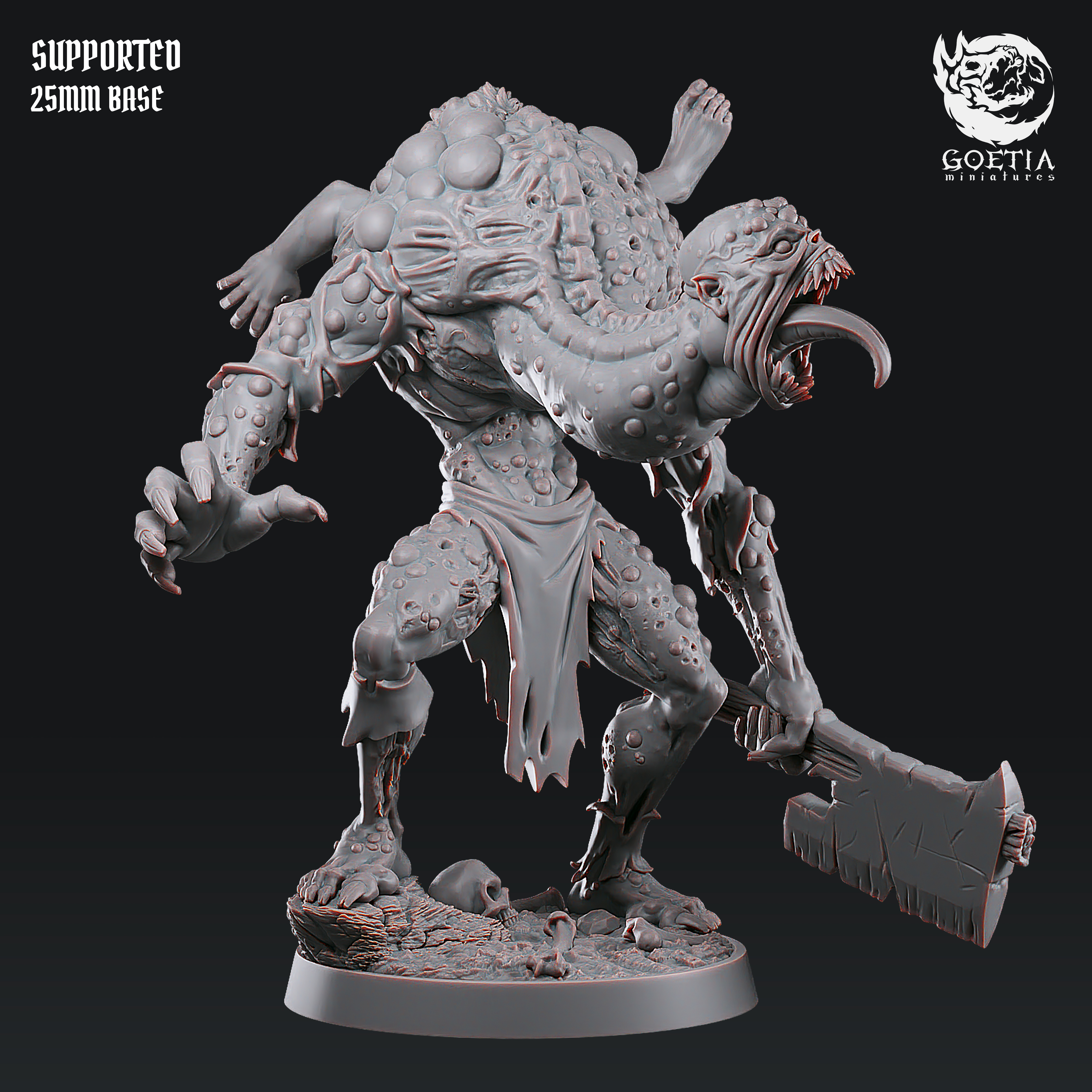 Molnir "The Butcher" by Goetia Miniatures, is a proxy for Butcher Knight, in Cult of the Black Grail.