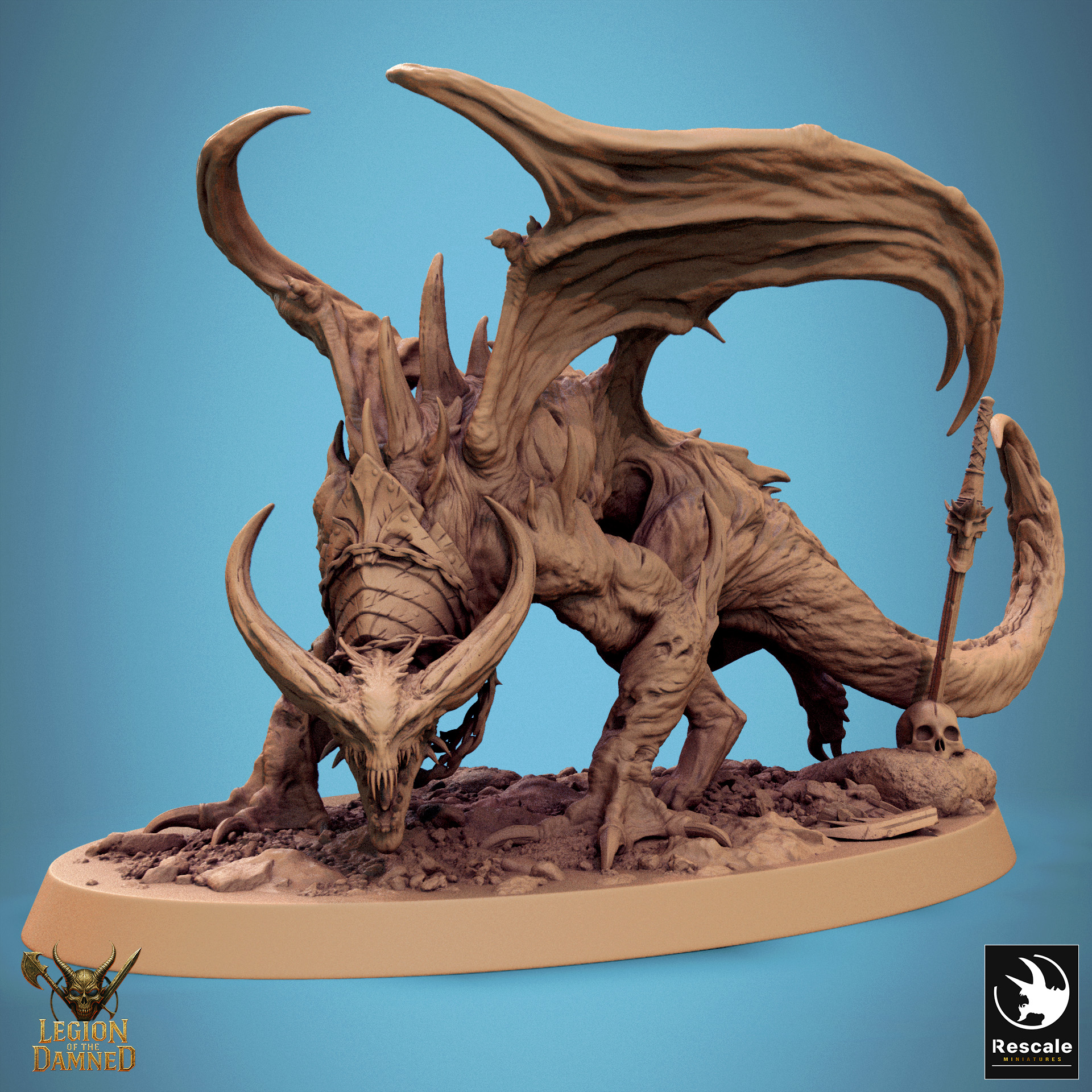 Hell Spawned Brood by Rescale Miniatures, is a proxy for Pit Locust, in Court of the Seven Headed Serpent.