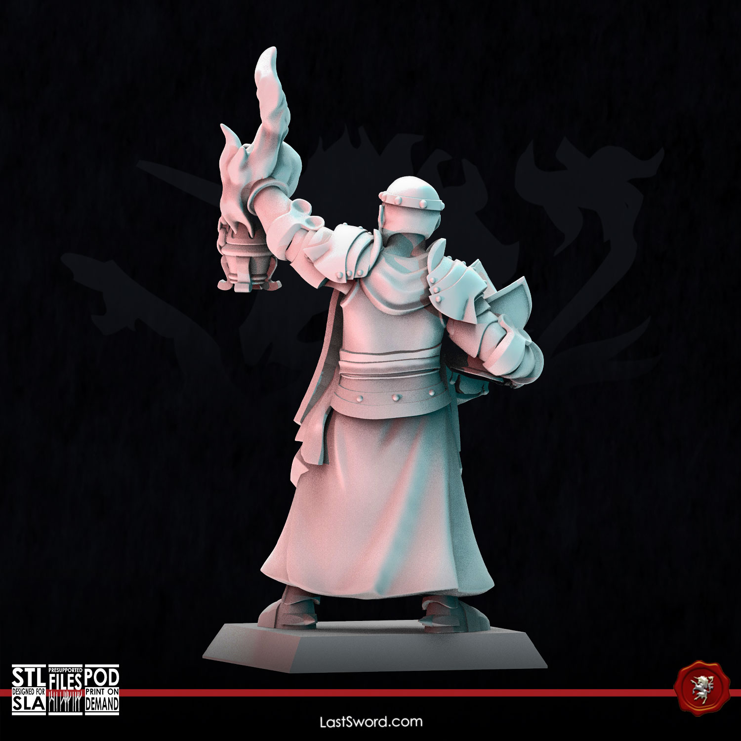 Arch Elector Bishop on foot | Pre-Supported | 30mm High Kingdom by LastSword Miniatures - Image 5