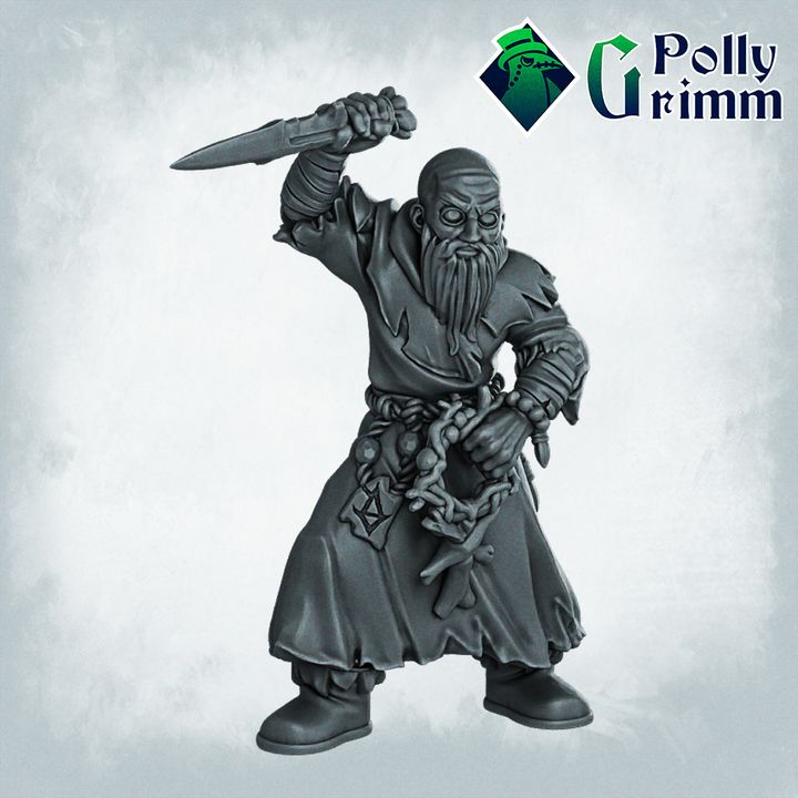 Twisted Cult. Cultist 3 by PollyGrimm, is a proxy for Heretic Priest, in Heretic Legion.