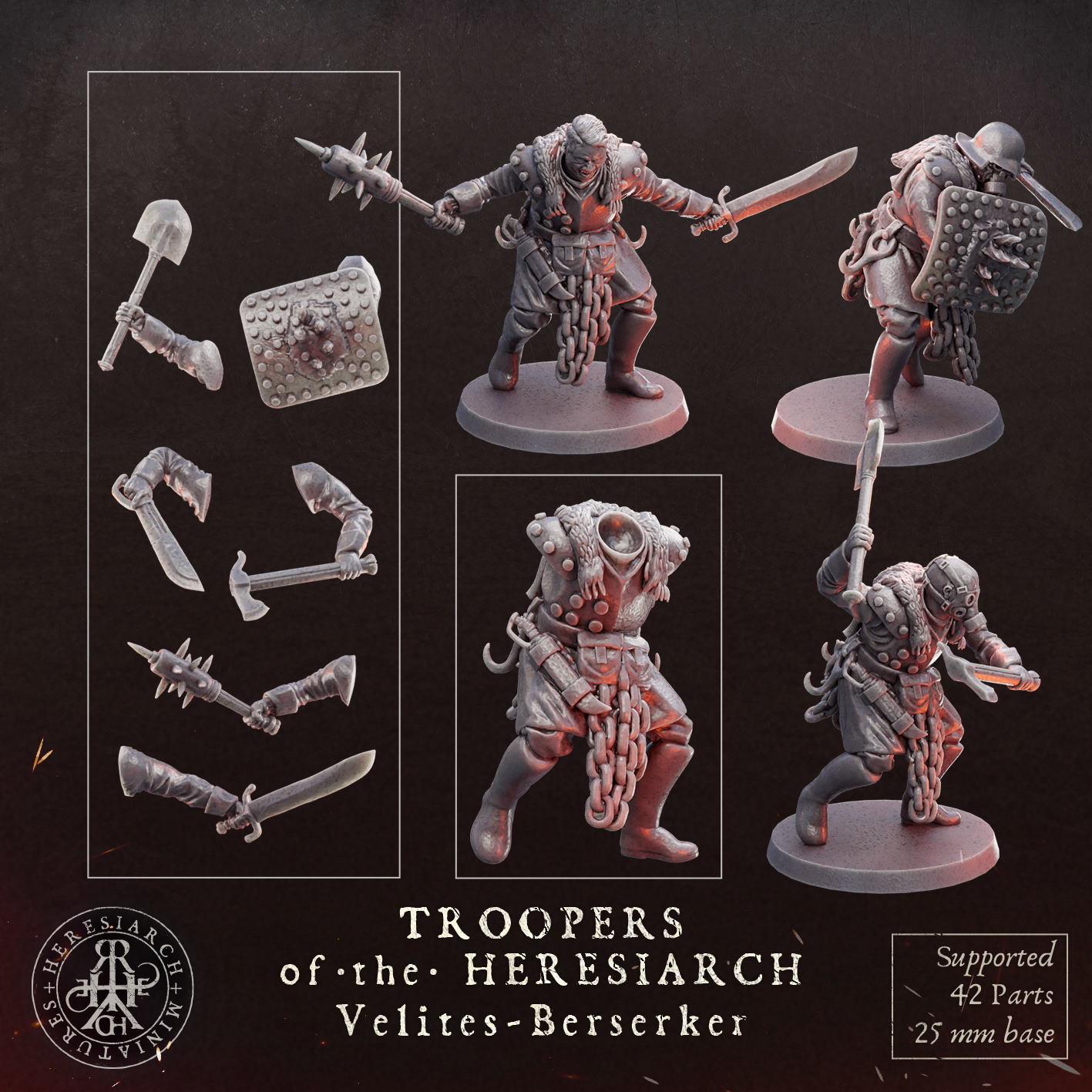 Velites Berserkers - Troopers of the Heresiarch by HeresiarchMiniatures - Image 5