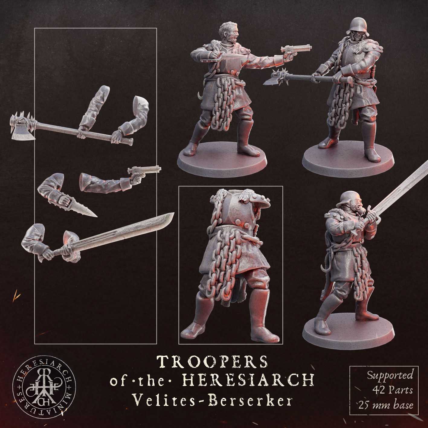 Velites Berserkers - Troopers of the Heresiarch by HeresiarchMiniatures - Image 6