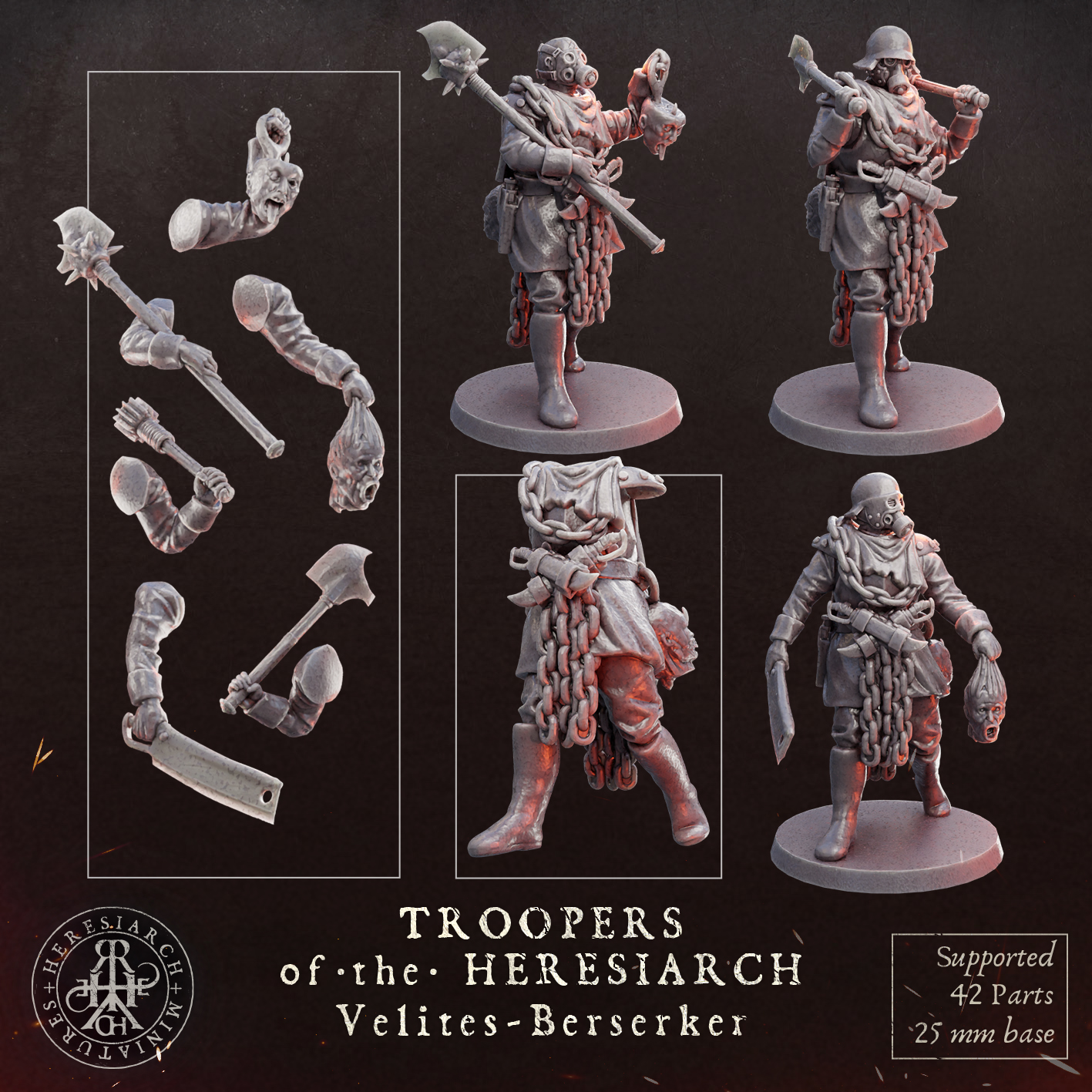 Velites Berserkers - Troopers of the Heresiarch by HeresiarchMiniatures - Image 7