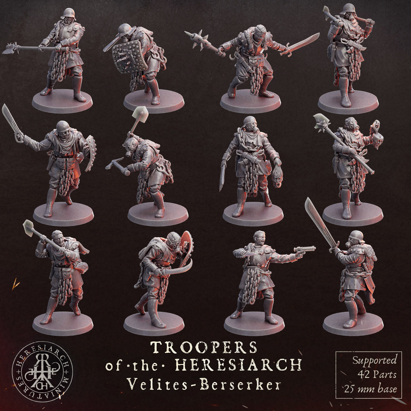 Velites Berserkers - Troopers of the Heresiarch by HeresiarchMiniatures - Image 9