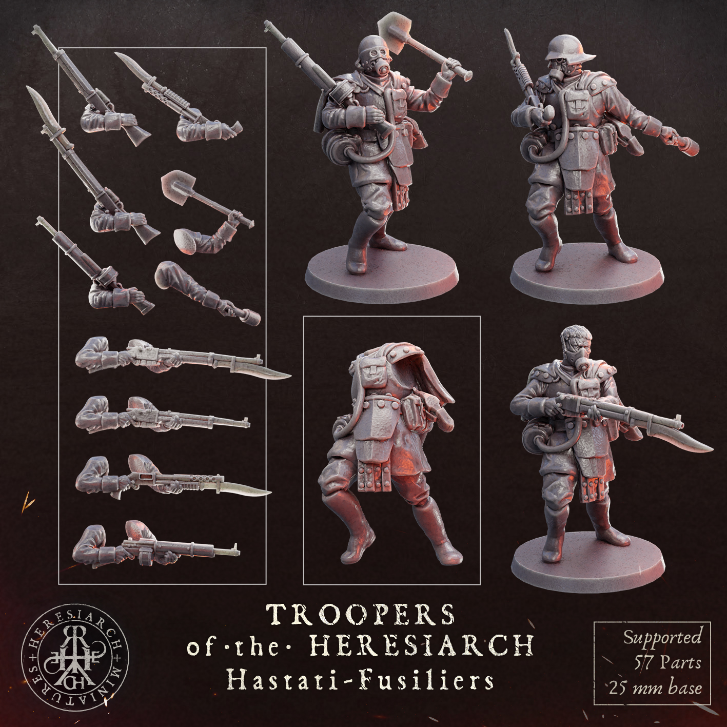 Hastati Fussiliers - Troopers of the Heresiarch by HeresiarchMiniatures - Image 6