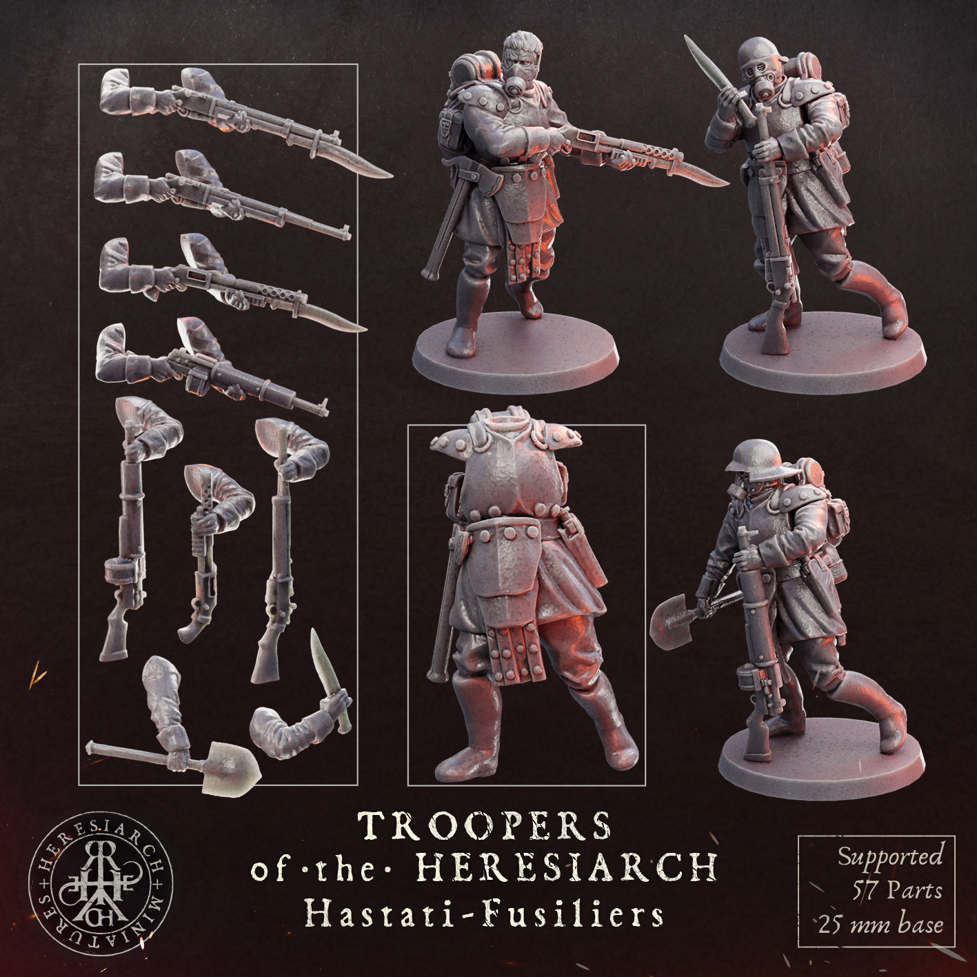 Hastati Fussiliers - Troopers of the Heresiarch by HeresiarchMiniatures - Image 7
