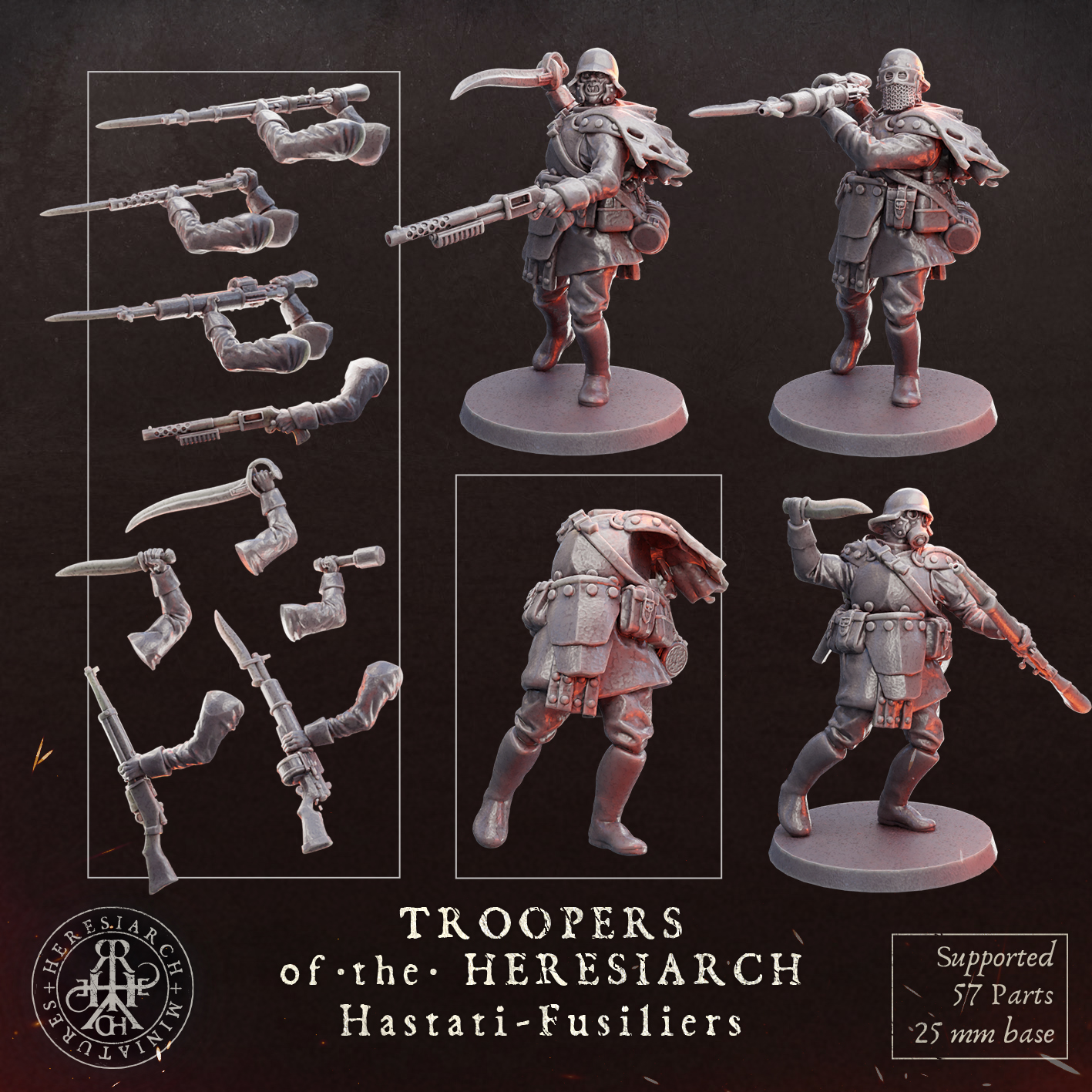 Hastati Fussiliers - Troopers of the Heresiarch by HeresiarchMiniatures - Image 8