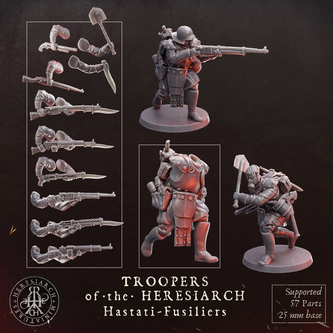 Hastati Fussiliers - Troopers of the Heresiarch by HeresiarchMiniatures - Image 9