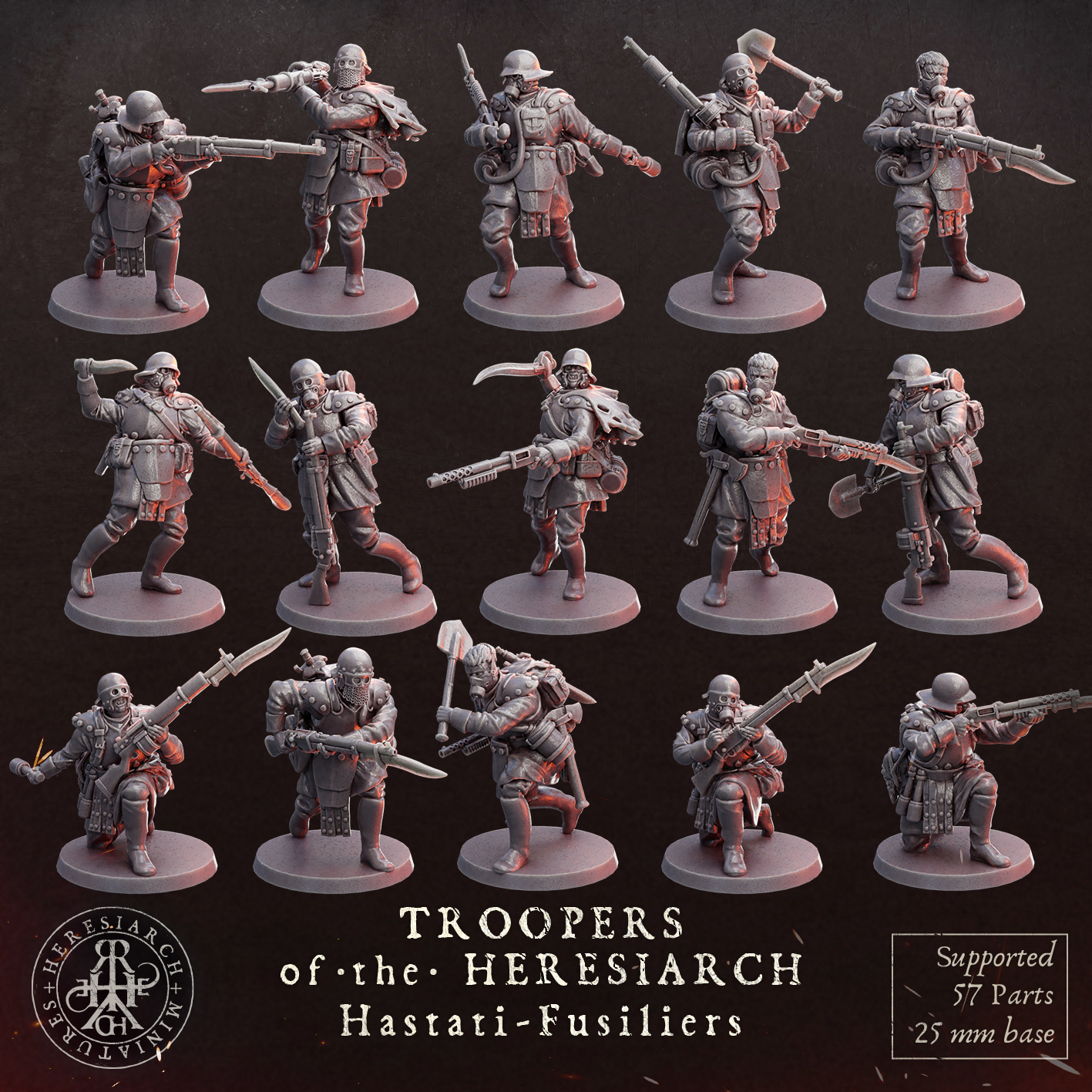 Hastati Fussiliers - Troopers of the Heresiarch by HeresiarchMiniatures - Image 11