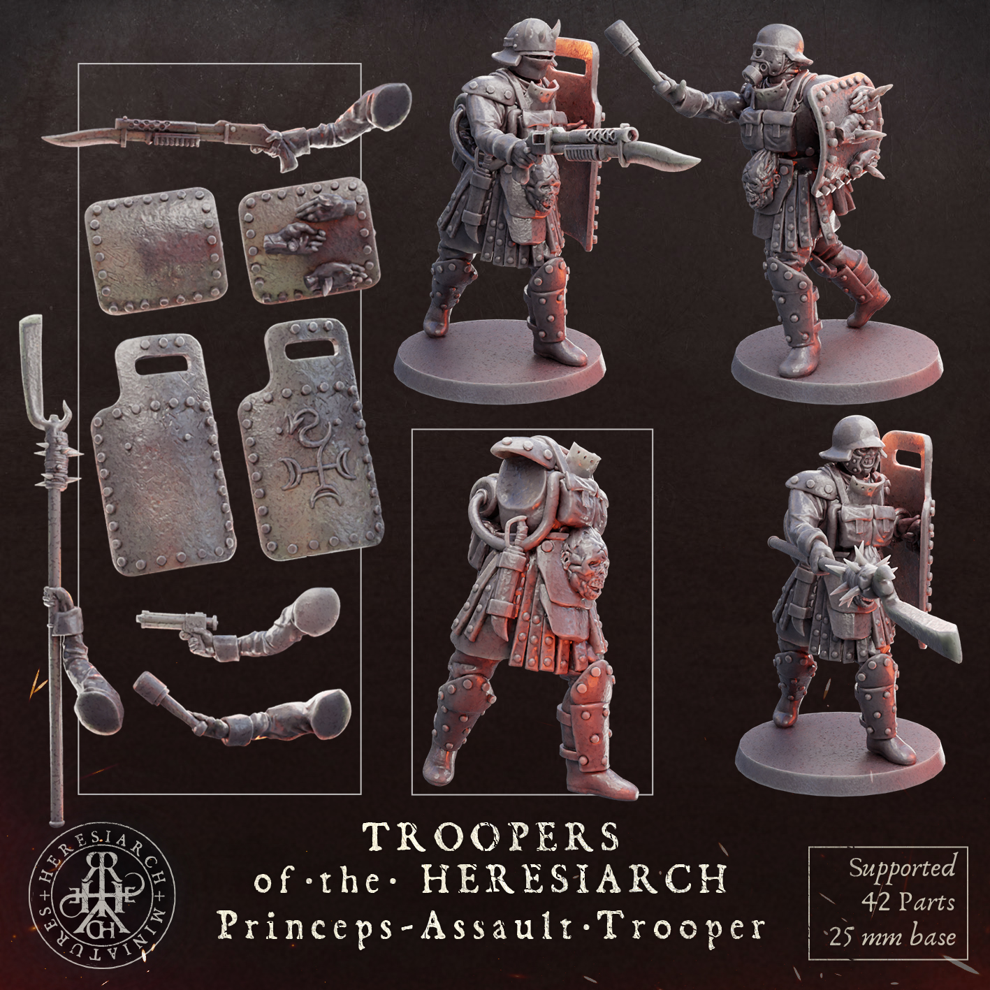 Princeps  Assault Troopers - Troopers of the Heresiarch by HeresiarchMiniatures - Image 6