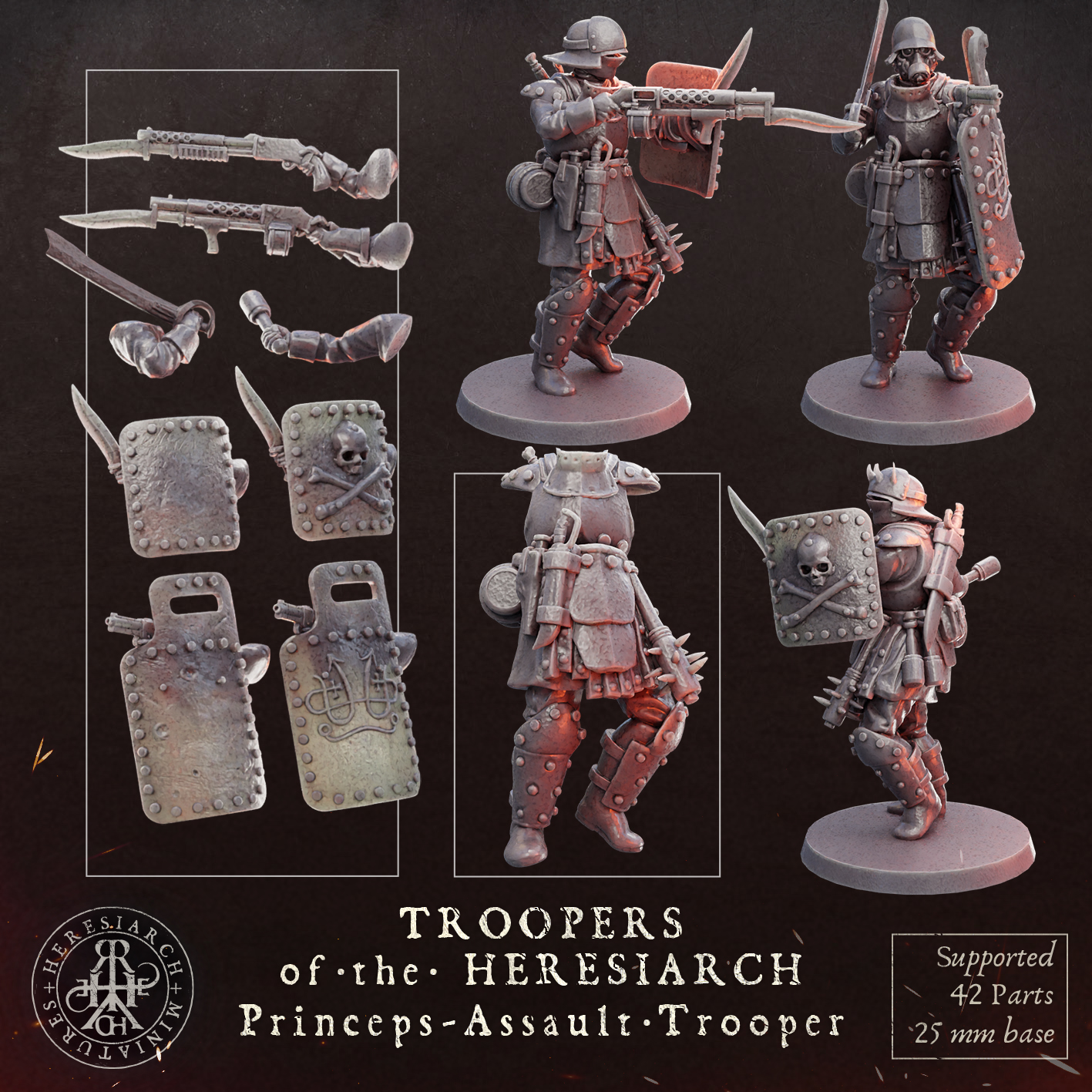 Princeps  Assault Troopers - Troopers of the Heresiarch by HeresiarchMiniatures - Image 7