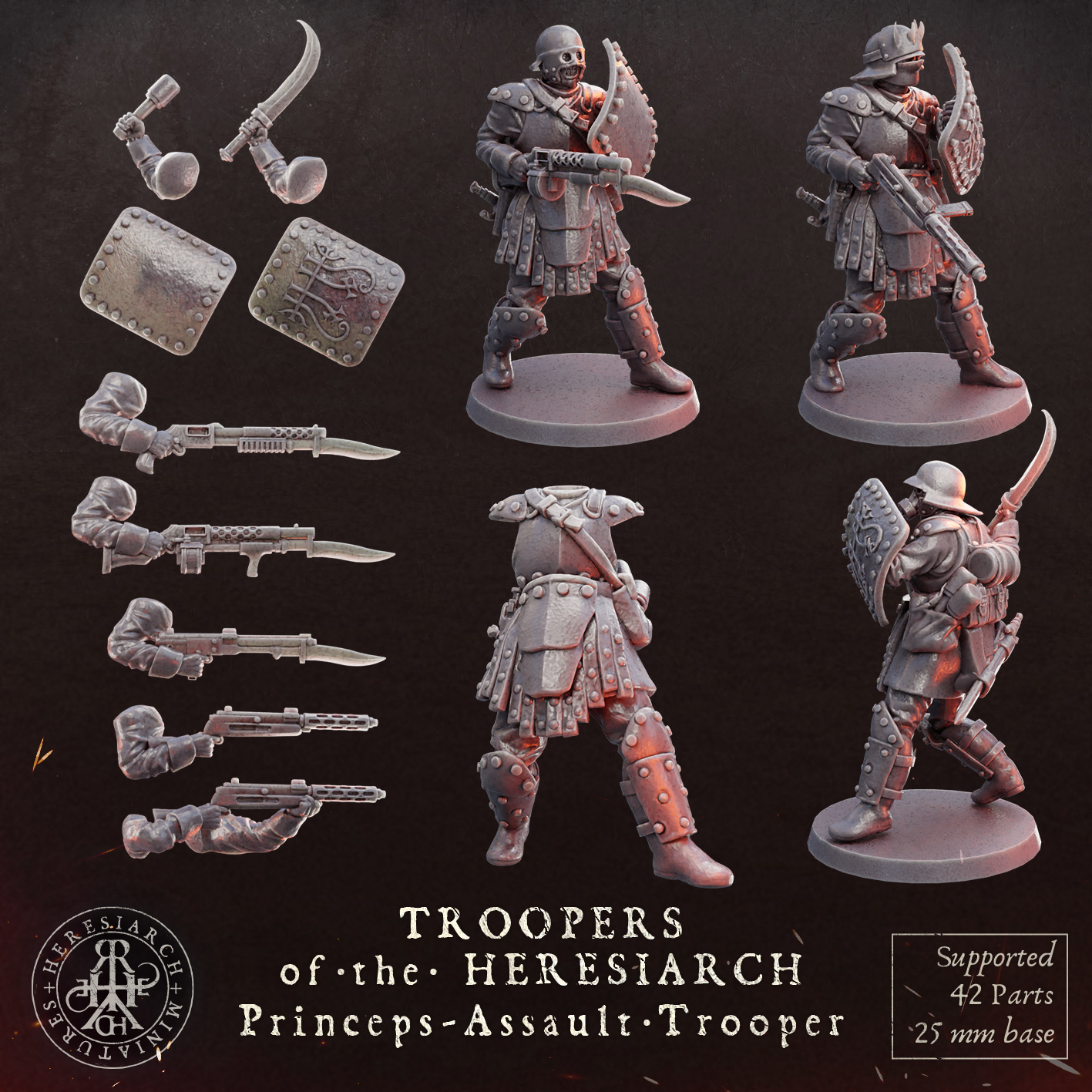 Princeps  Assault Troopers - Troopers of the Heresiarch by HeresiarchMiniatures - Image 8