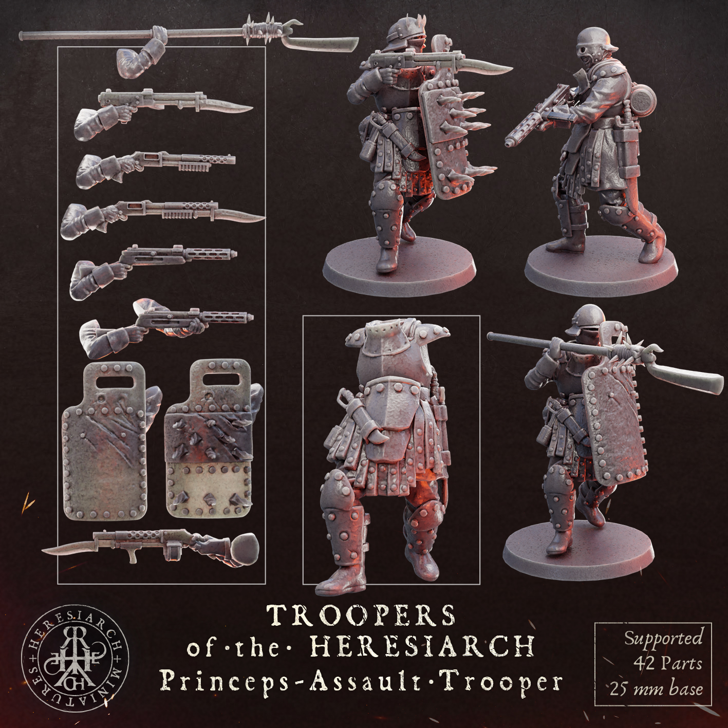 Princeps  Assault Troopers - Troopers of the Heresiarch by HeresiarchMiniatures - Image 9
