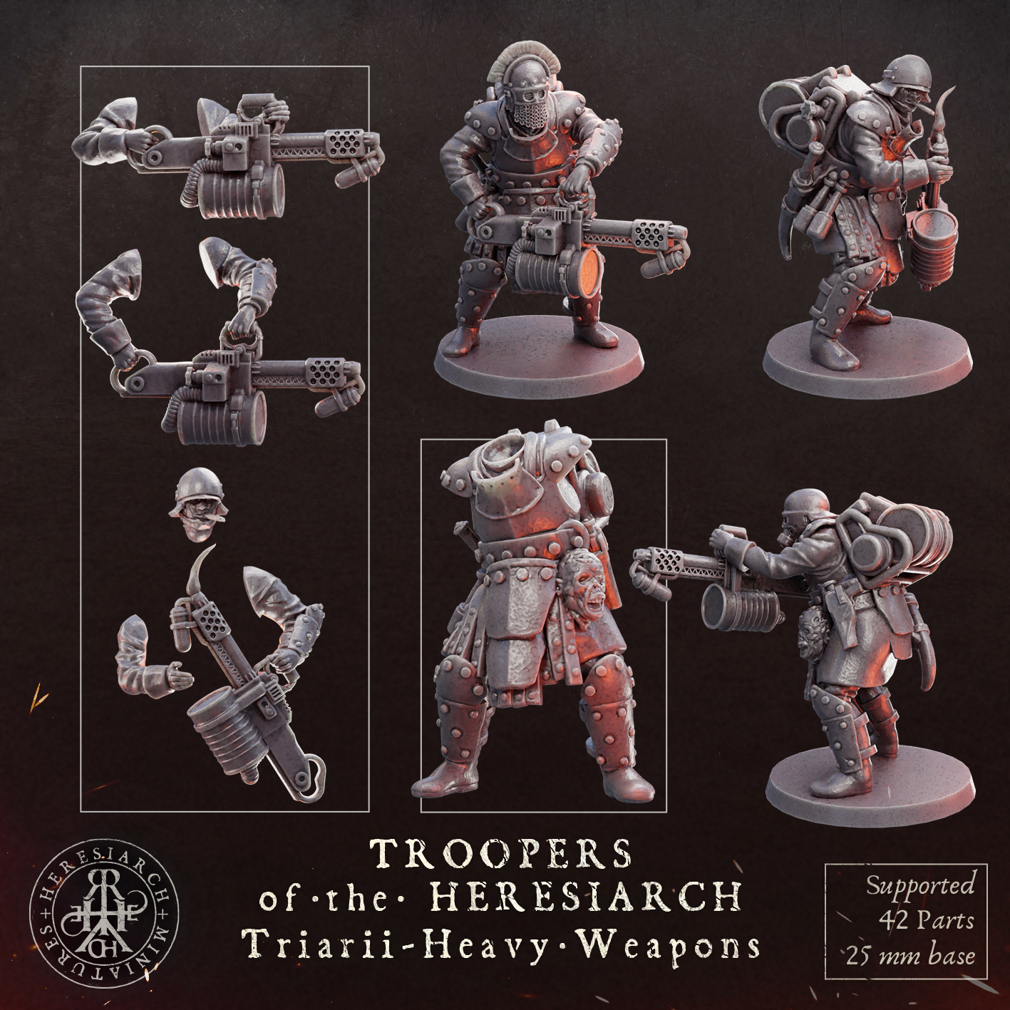 Triarii  Heavy Weapons - Troopers of the Heresiarch by HeresiarchMiniatures - Image 8