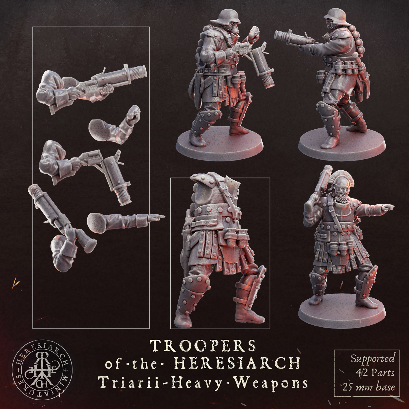 Triarii  Heavy Weapons - Troopers of the Heresiarch by HeresiarchMiniatures - Image 9