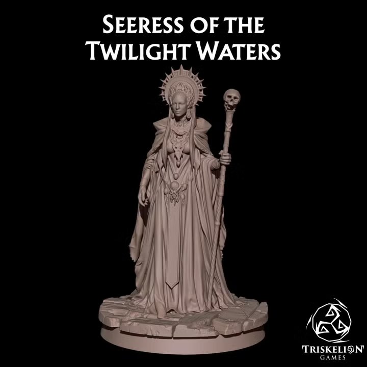Seeress of the Twilight Waters by TriskelionGames, is a proxy for Heretic Priest, in Heretic Legion.
