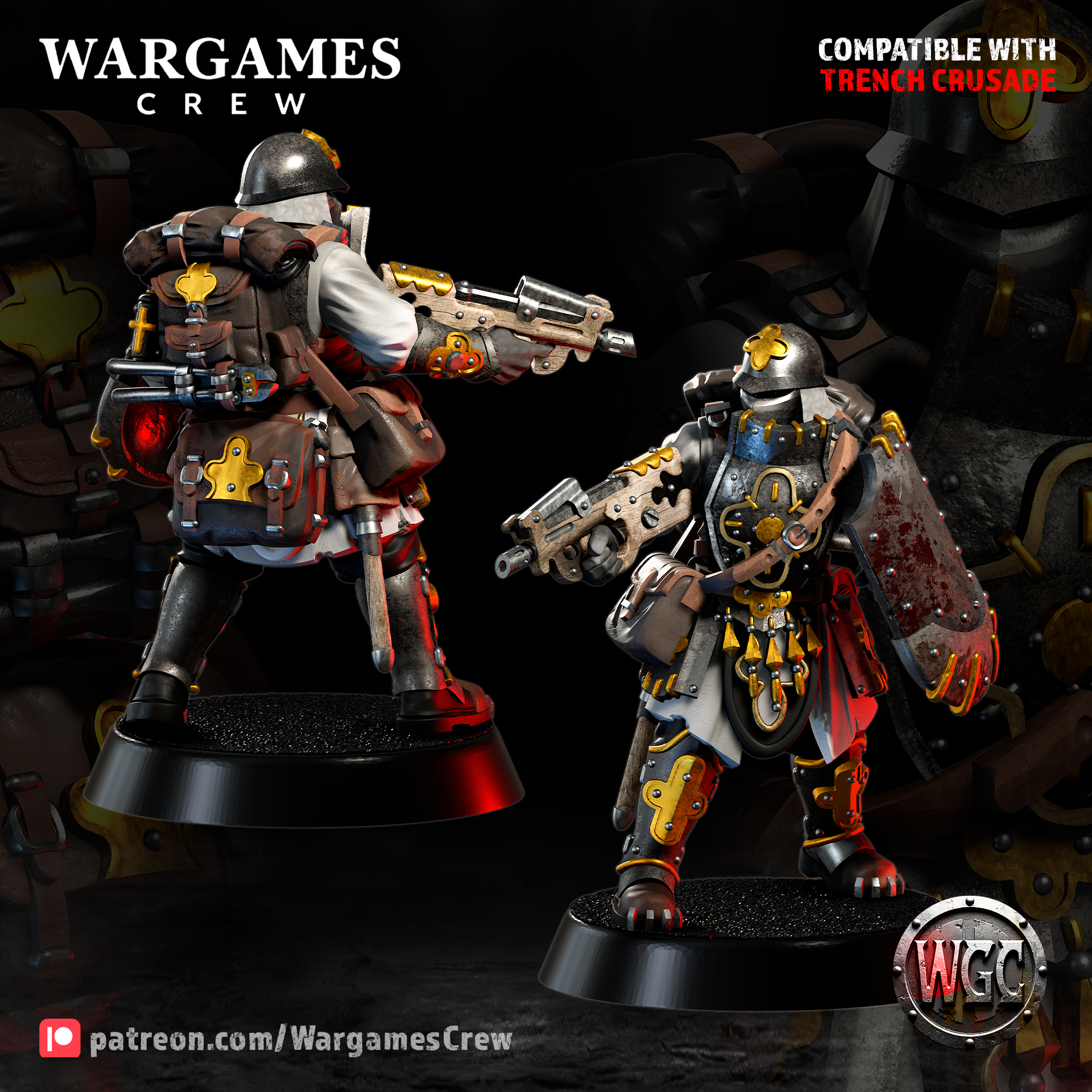 Abyssinian Field Engineers - Trench Crusade STL file for Combat Engineer