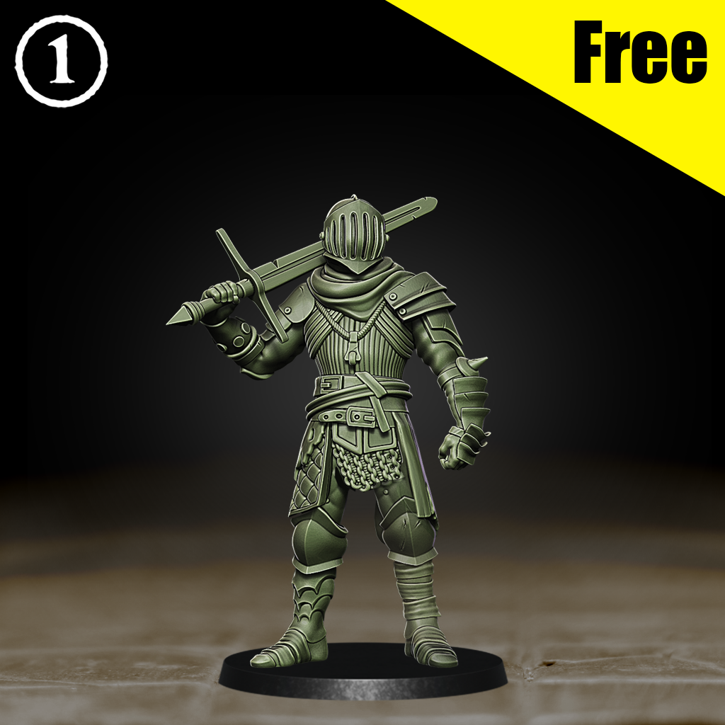 Dirtknight - Trench Crusade STL file for Lieutenant
