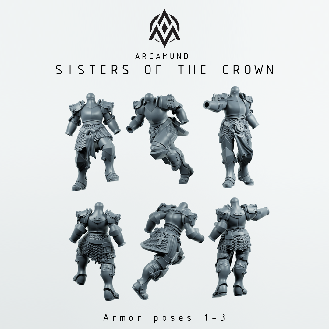 Sisters of the Crown - Armored nun building kit by Arcamundi - Image 2