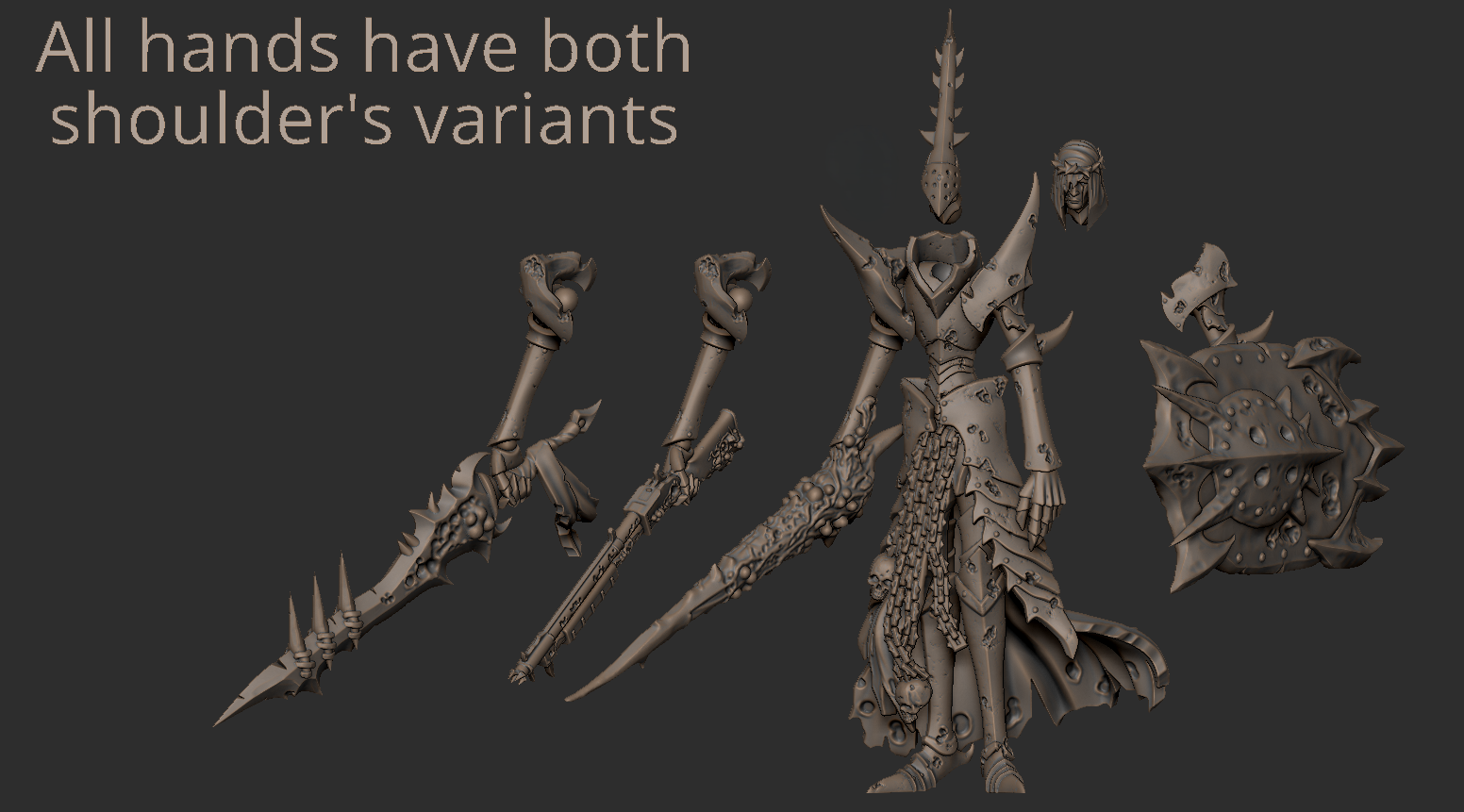 Plague Knight 1 (Multipart kit) - Trench Crusade STL file - Image 8