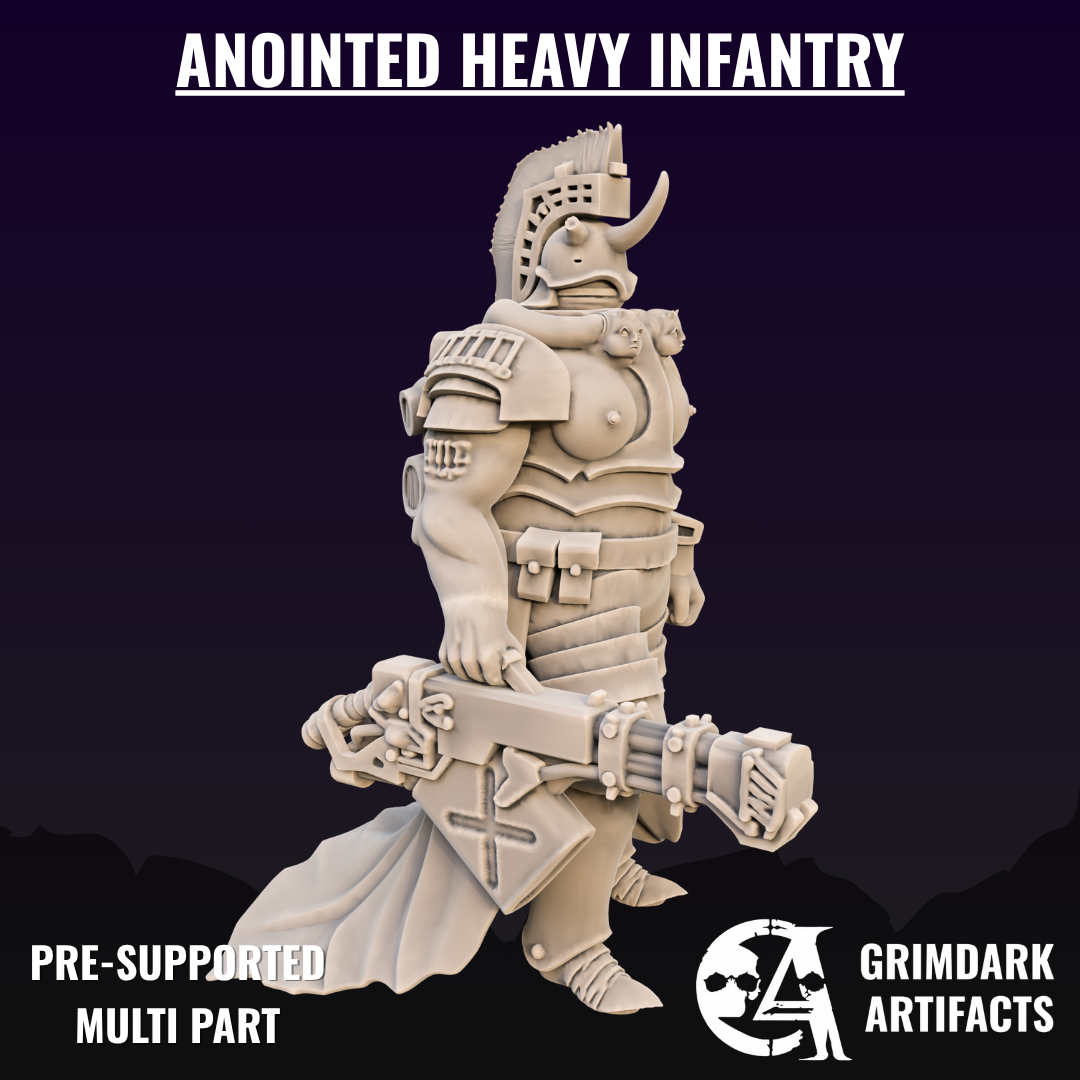 Anointed Heavy Infantry - Trench Crusade STL file for Anointed Heavy Infantry