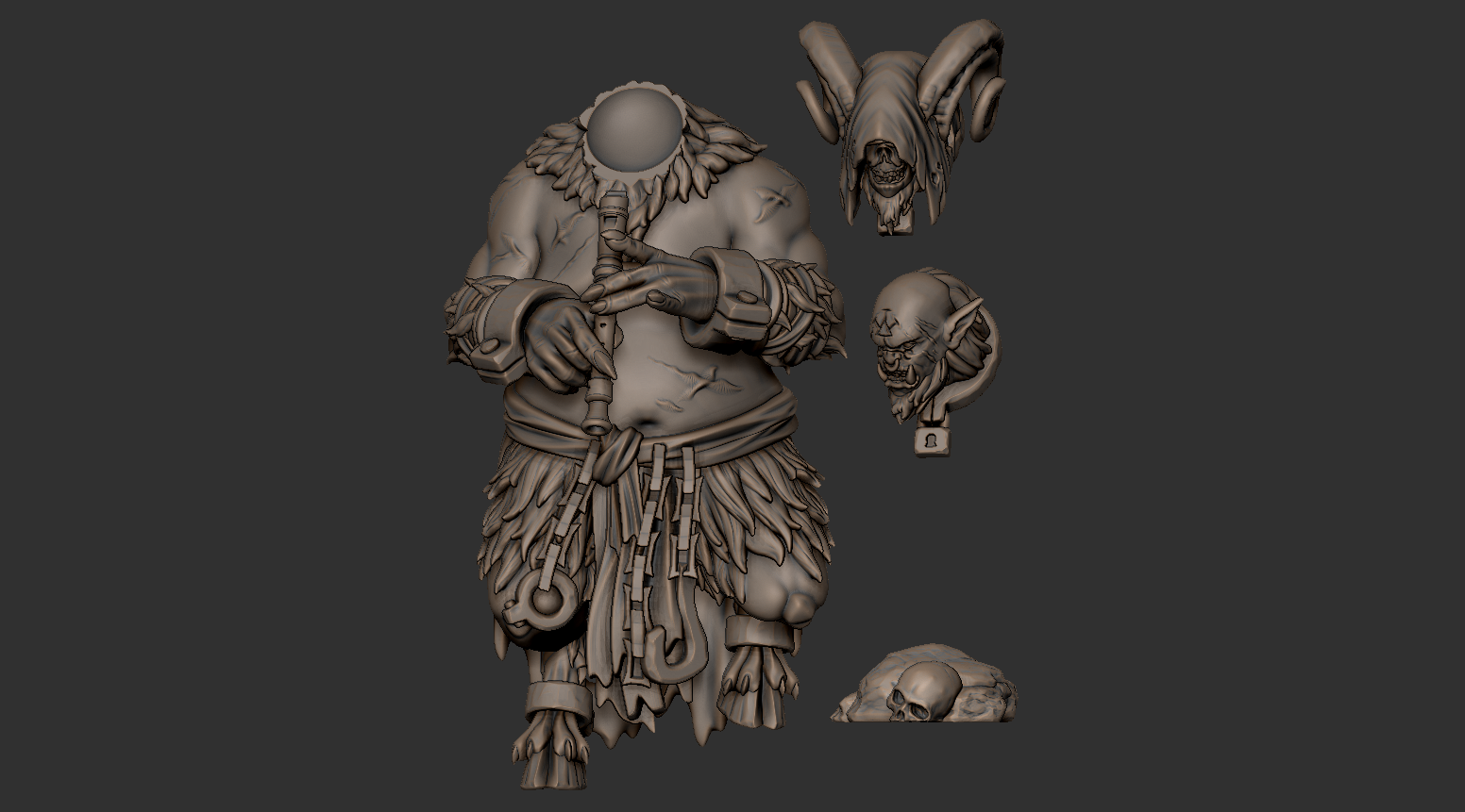 Demonic Slaves (Multipart Kit) - Trench Crusade STL file - Image 8