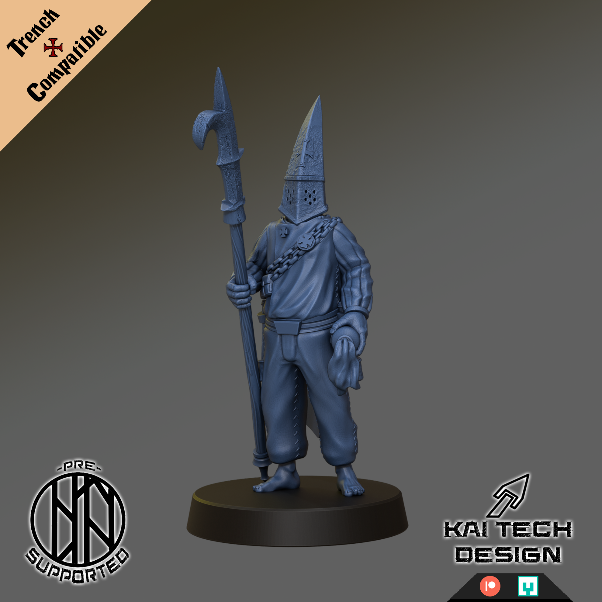 Pilgrims - Soldiers, monopose - Trench Crusade STL file - Image 2