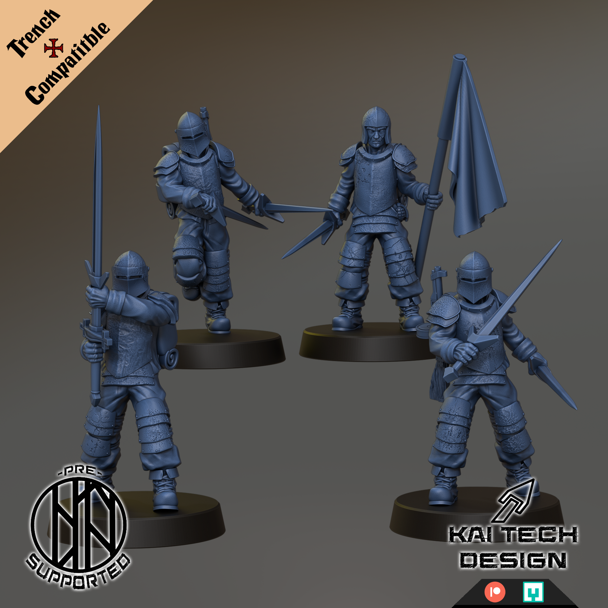 Antioch - Shocktroopers - Trench Crusade STL file for Shocktrooper