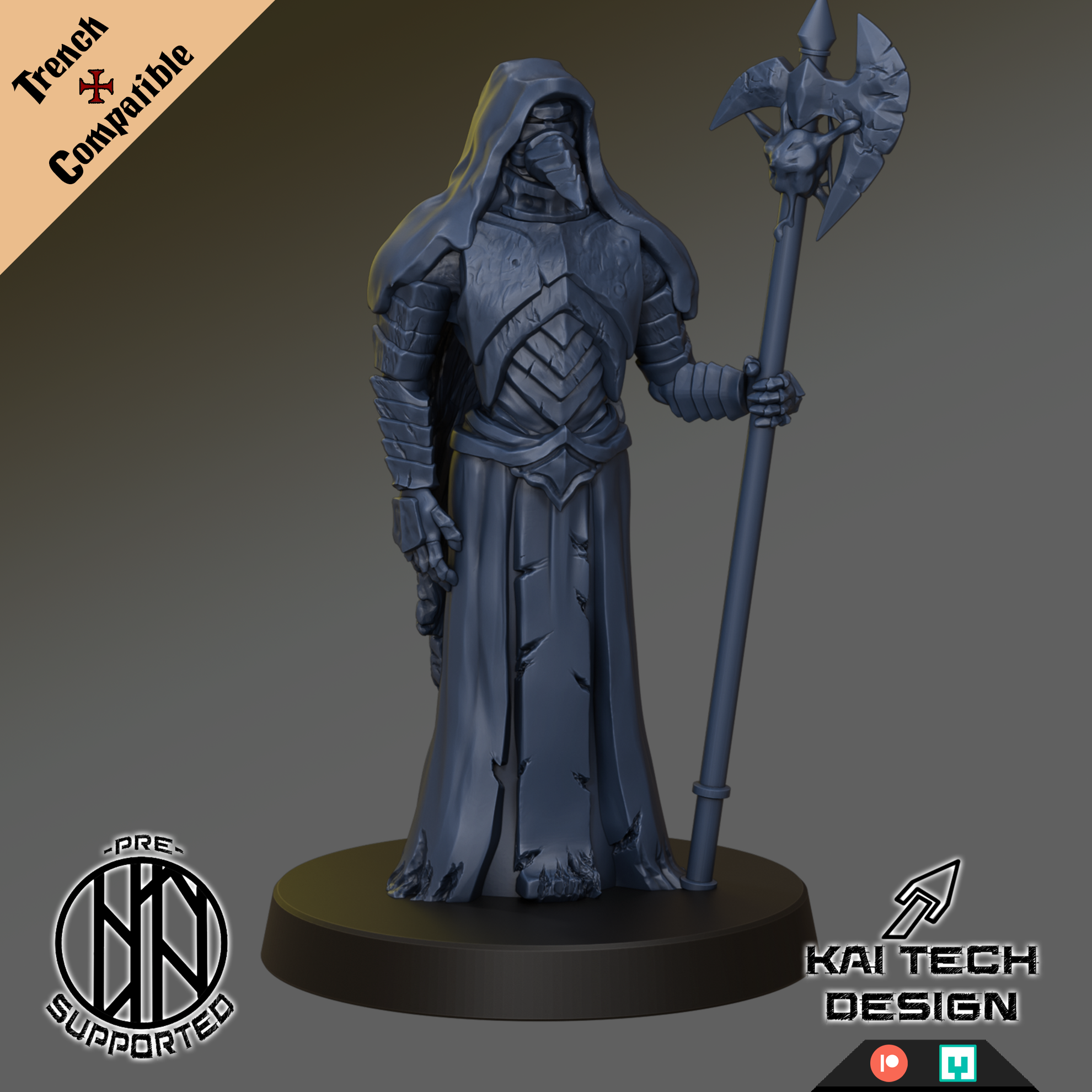 Plague Knight - Axe - Trench Crusade STL file for Plague Knight