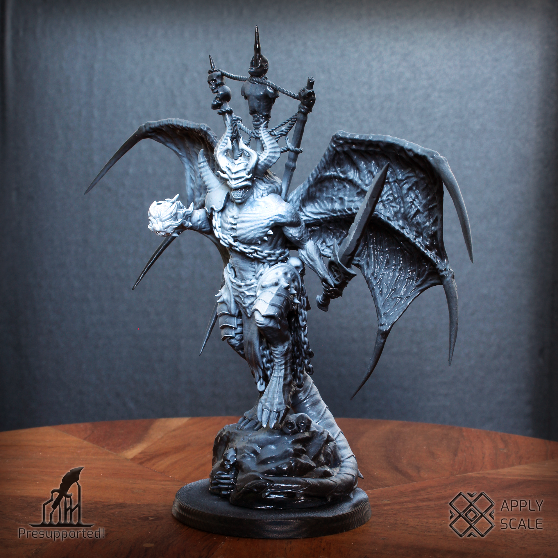 The Court - Praetor Demon Warrior - Trench Crusade STL file - Image 6