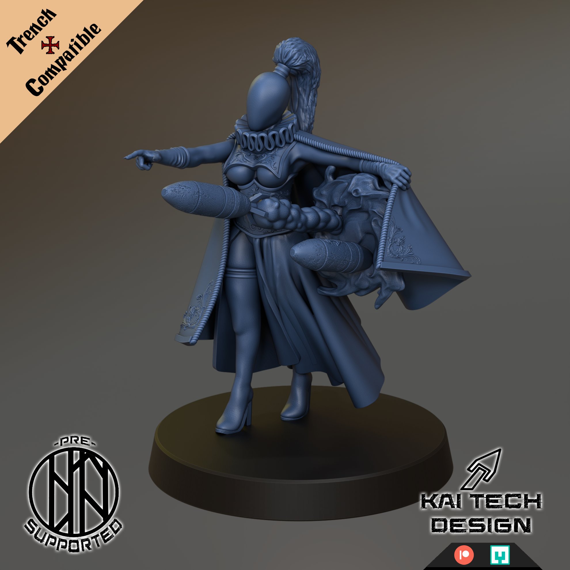 Heretics - Witch - Trench Crusade STL file - Image 3