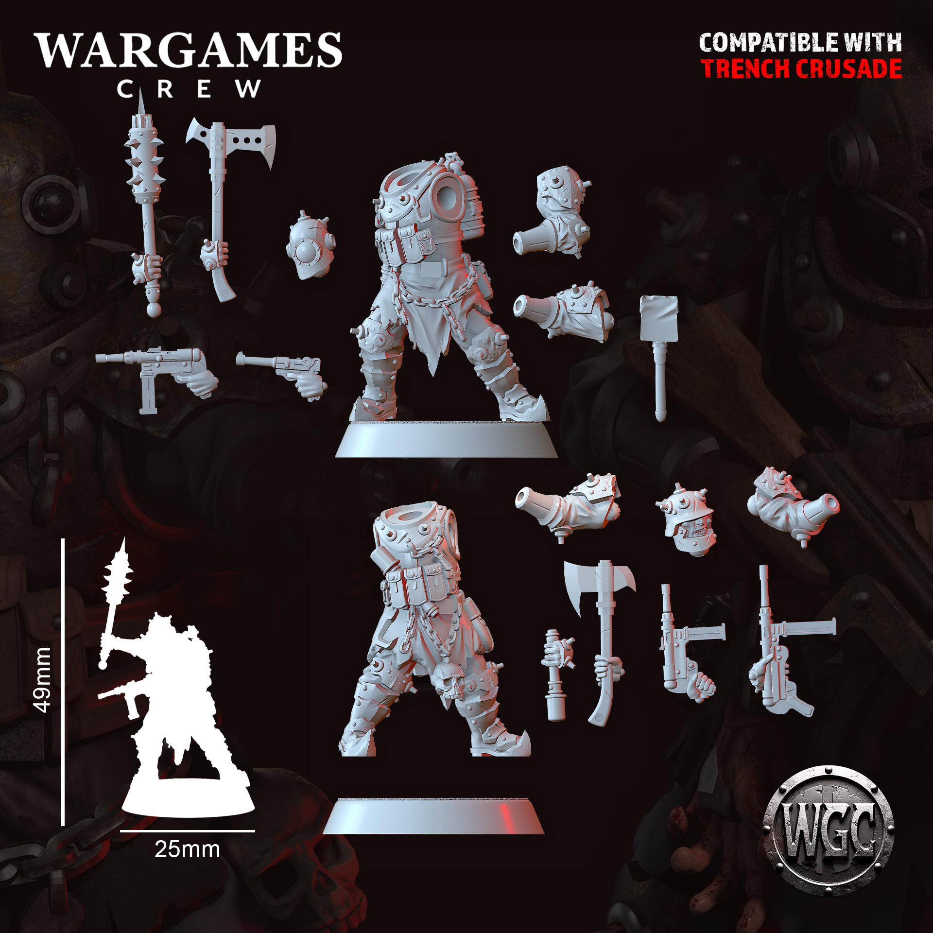 Hellwave Reavers - Trench Crusade STL file - Image 4