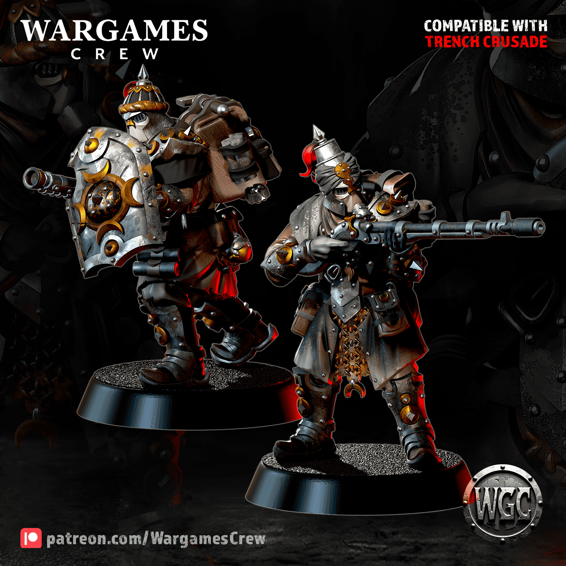 Ironbrand Sappers by WargamesCrew, is a proxy for Sultanate Sapper, in Iron Sultanate.