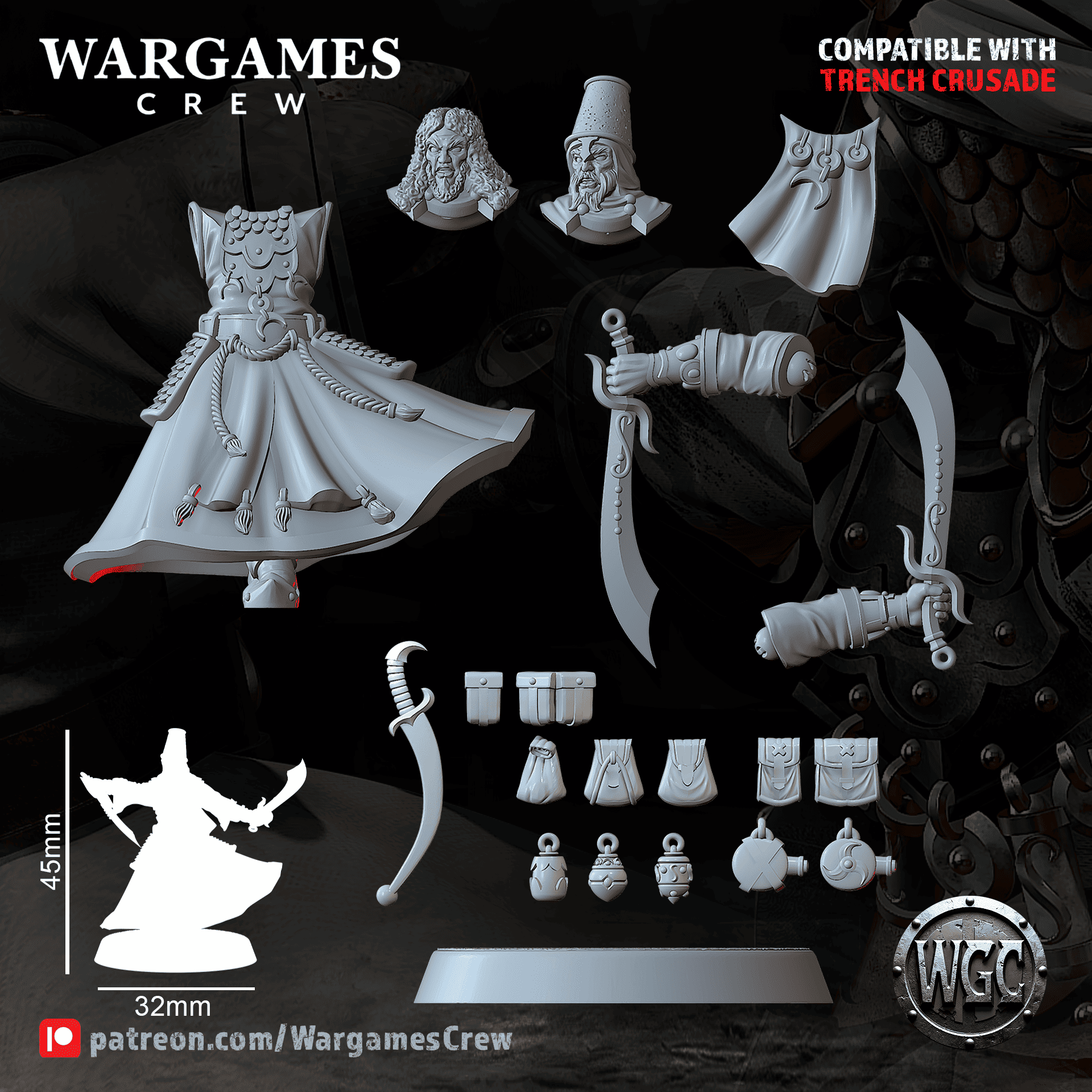 Dervishes of the Hidden Path - Trench Crusade STL file - Image 8