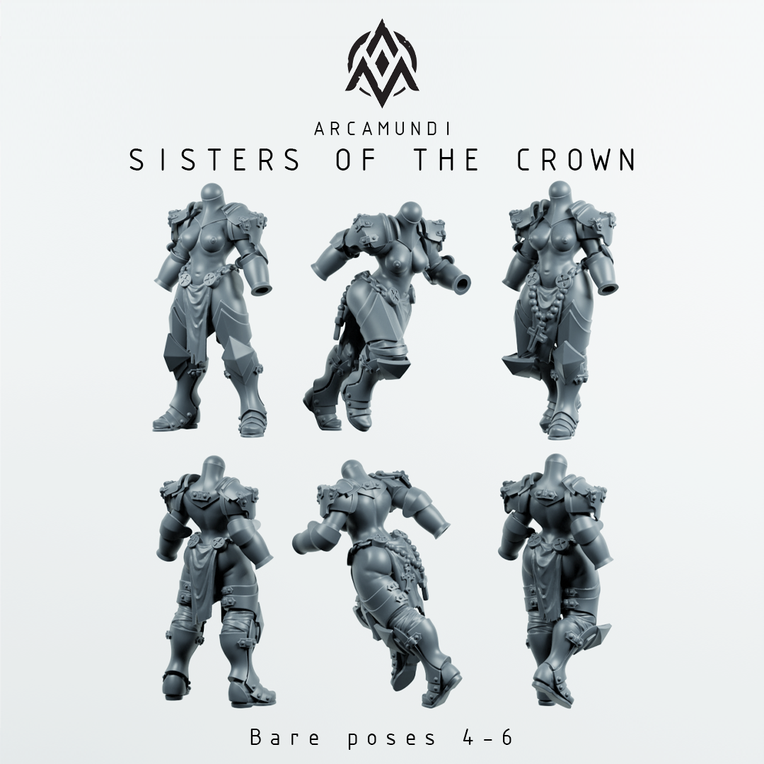 Sisters of the Crown - Bare-chested nun building kit by Arcamundi - Image 2