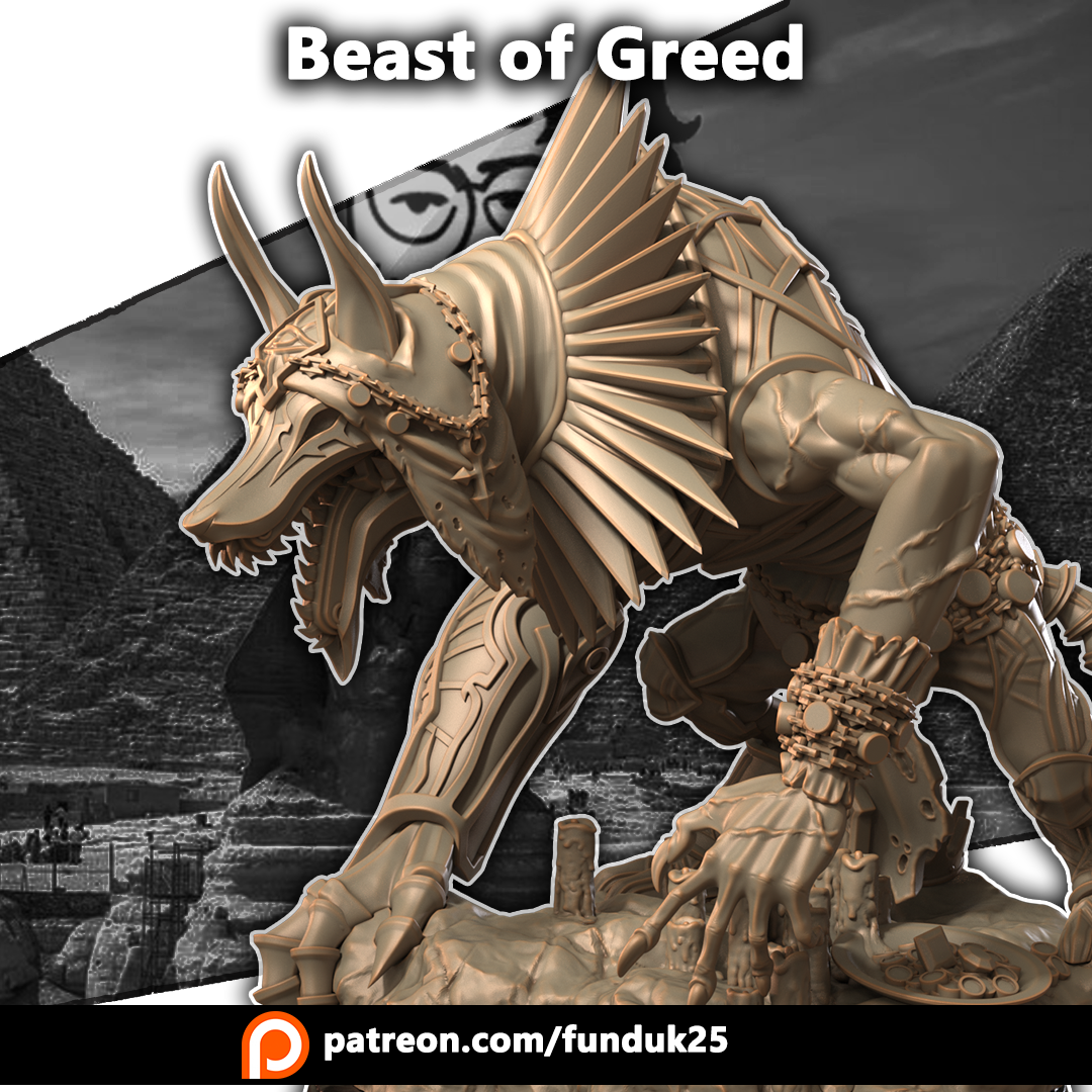 Beast of Greed - Trench Crusade STL file for War Wolf Assault Beast