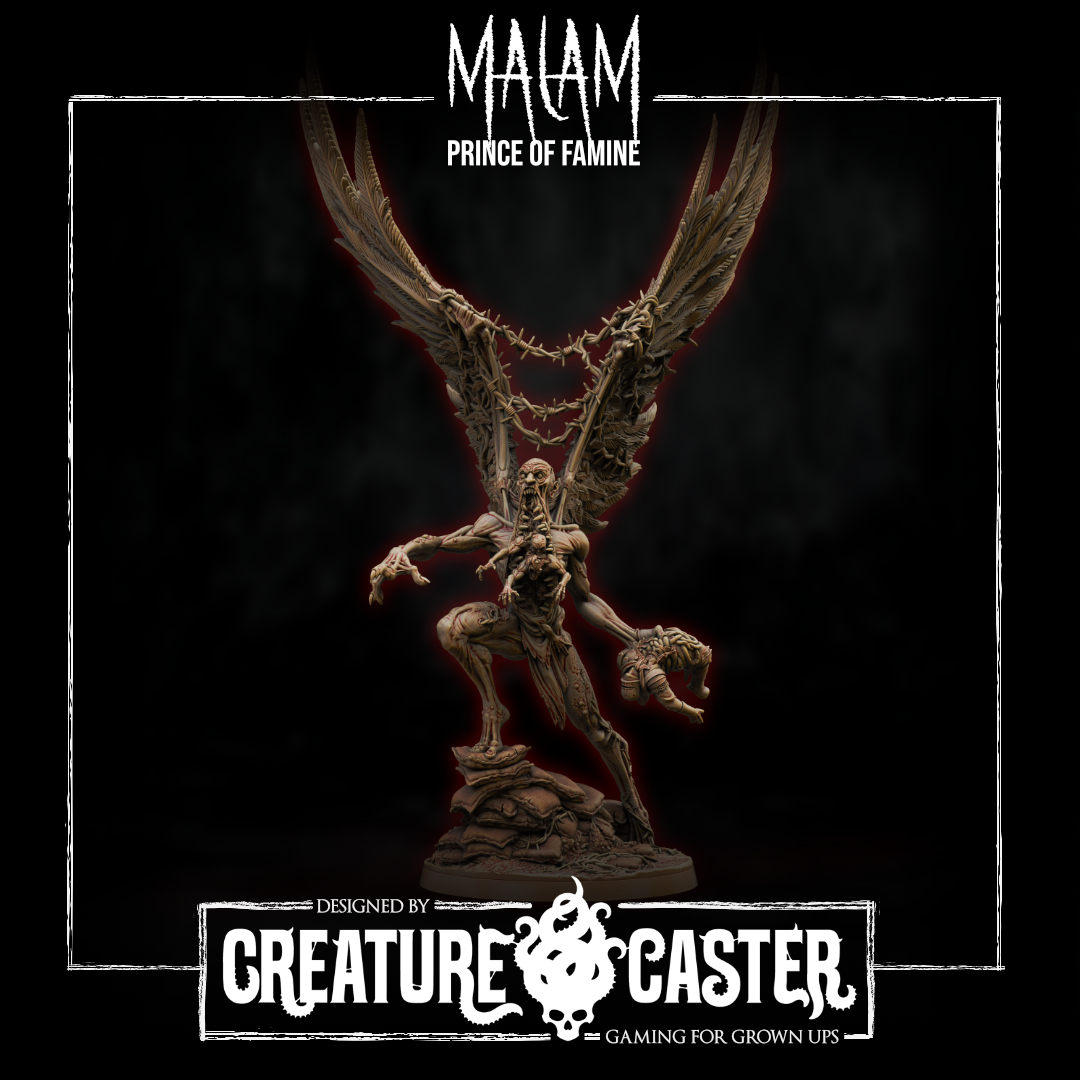 Malam - the Prince of Famine (Praetor) by Creature Crusade, is a proxy for Praetor, in Court of the Seven Headed Serpent.