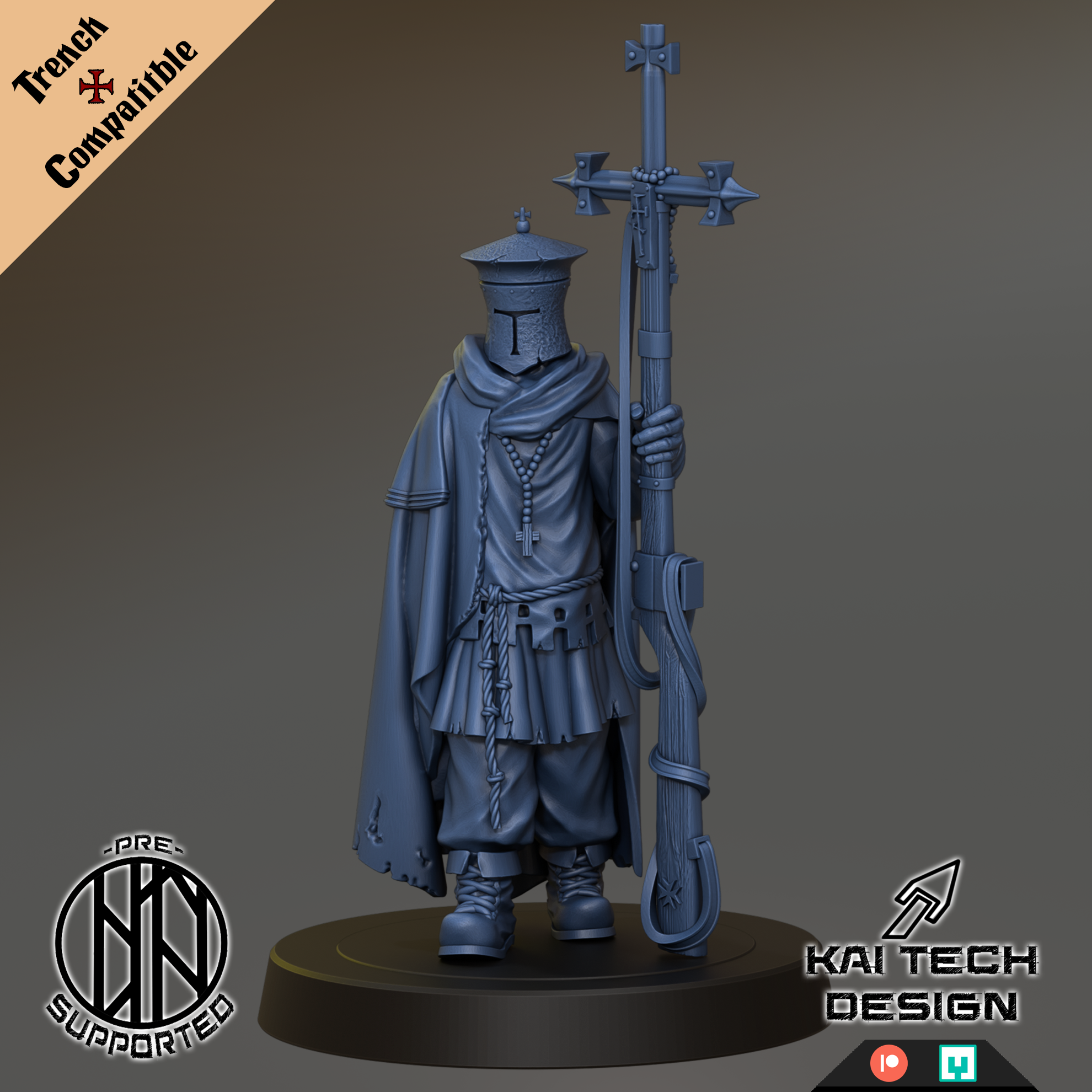 Antioch - Cleric by KaiTechDesign, is a proxy for Eire Warrior Priest, Trench Cleric, in The Principality of New Antioch.