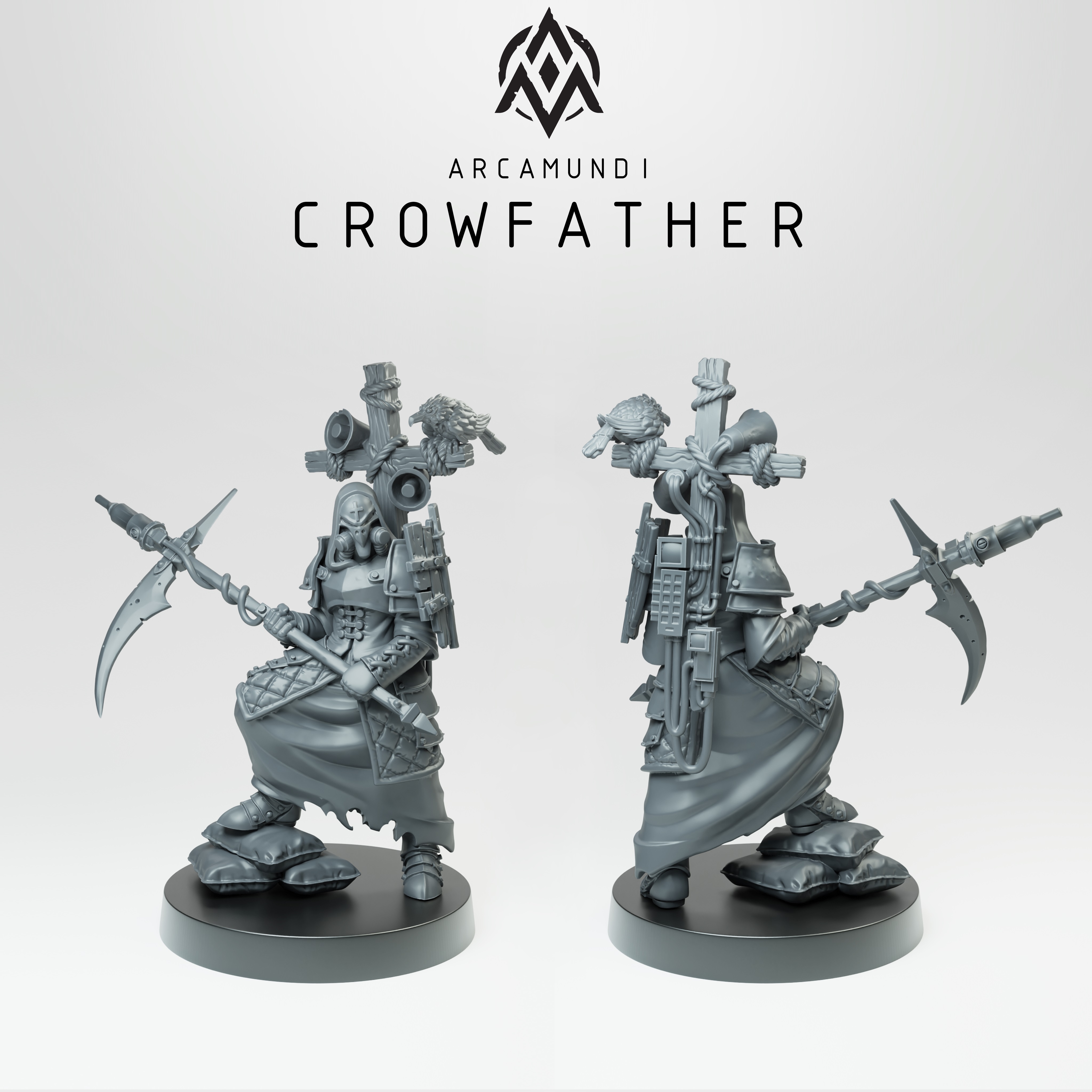 The Crowfather - Prophet of War - Trench Crusade STL file for War Prophet