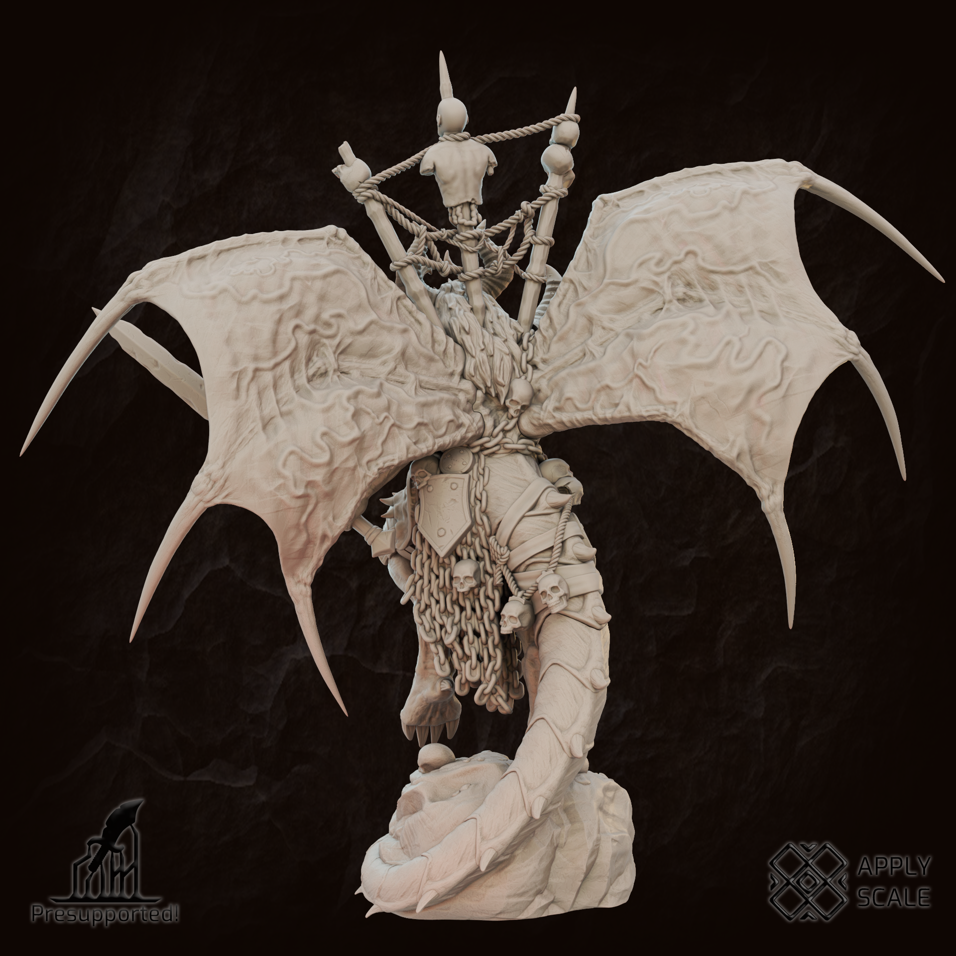 The Court - Praetor Demon Warrior - Trench Crusade STL file - Image 3