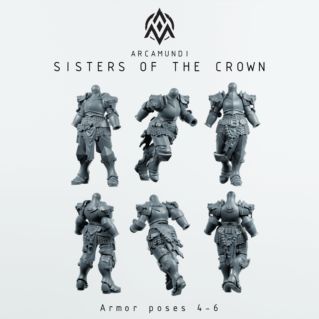Sisters of the Crown - Armored nun building kit by Arcamundi - Image 3