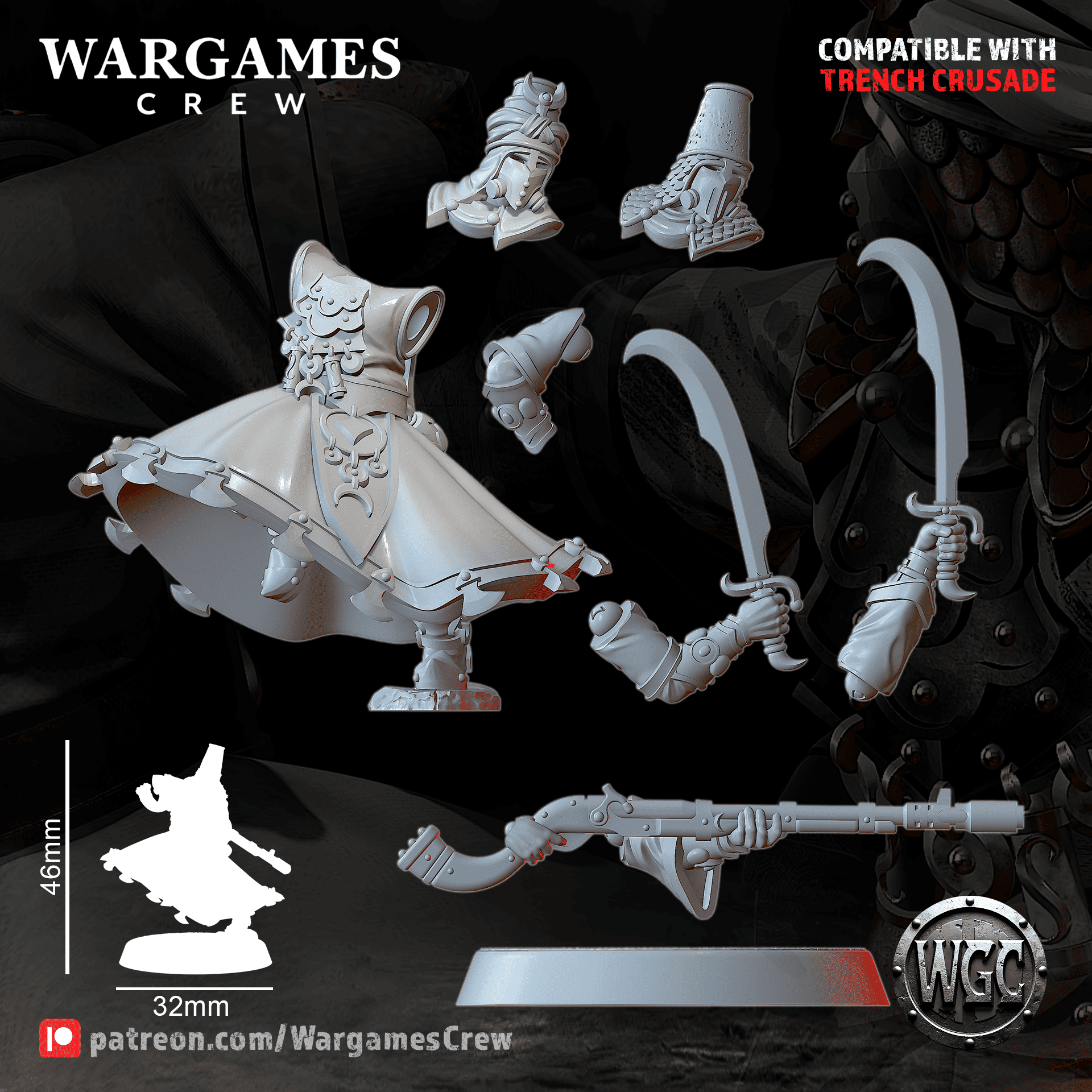 Dervishes of the Hidden Path - Trench Crusade STL file - Image 10