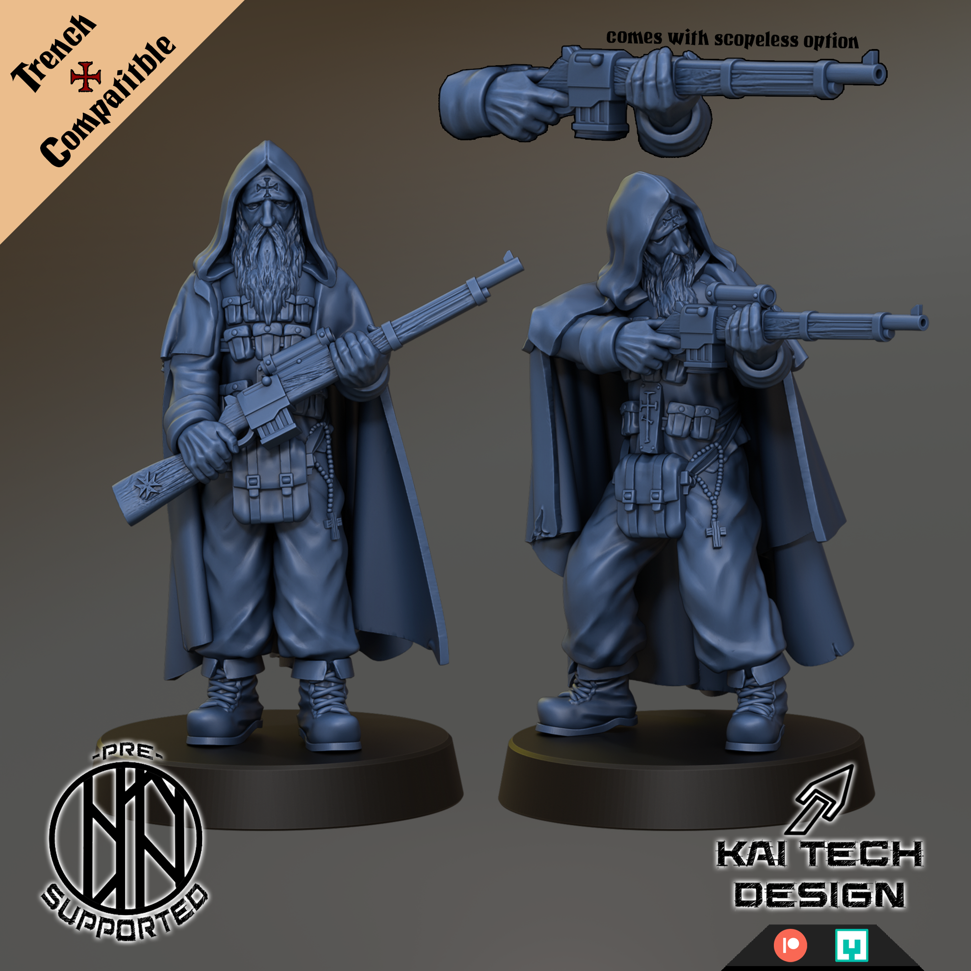 Antioch - Priest by KaiTechDesign, is a proxy for Eire Warrior Priest, Sniper Priest, in The Principality of New Antioch.