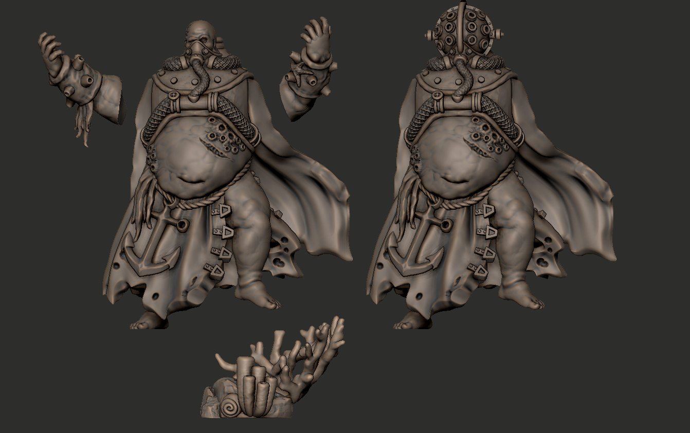 Naval Priest - Trench Crusade STL file - Image 4