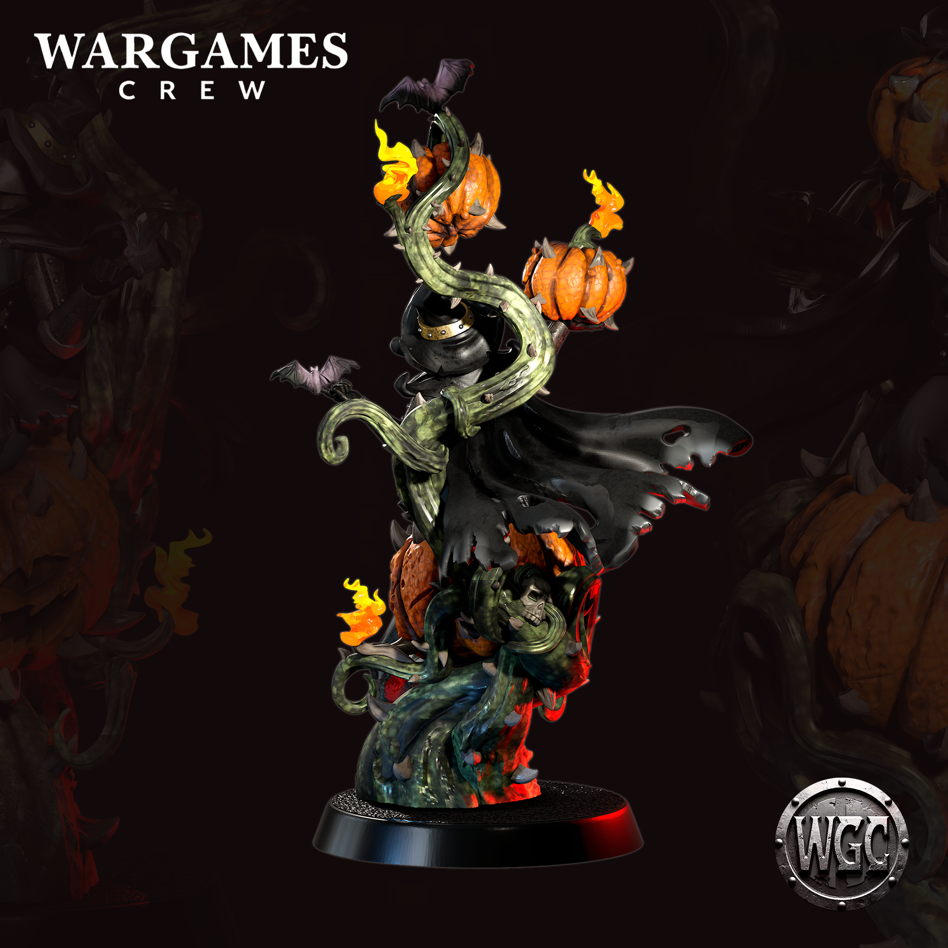 Pumpkin-Bomb Witch - Trench Crusade STL file - Image 3