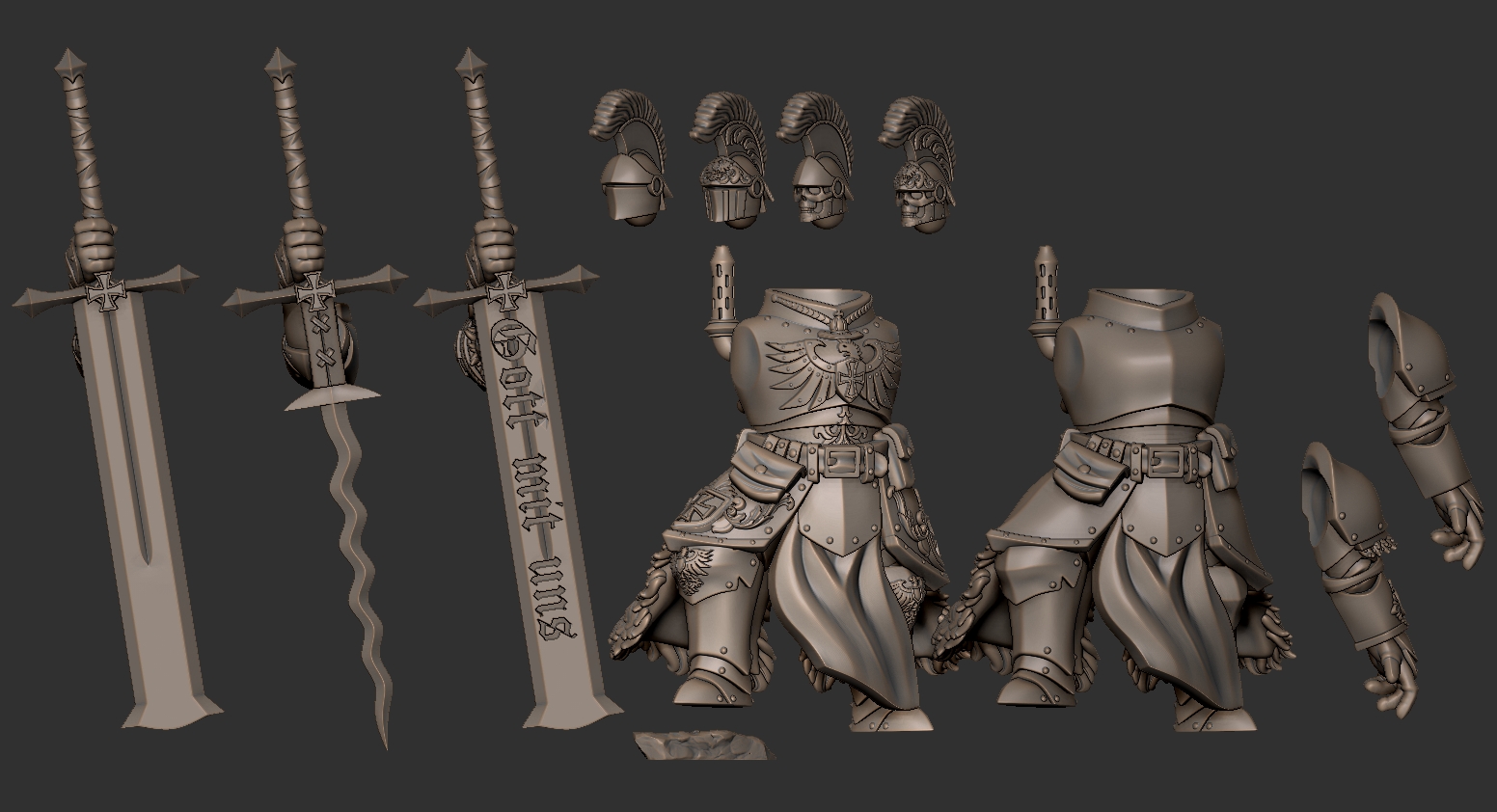 Mechanical Lieutenant 2.0. - Trench Crusade STL file - Image 4