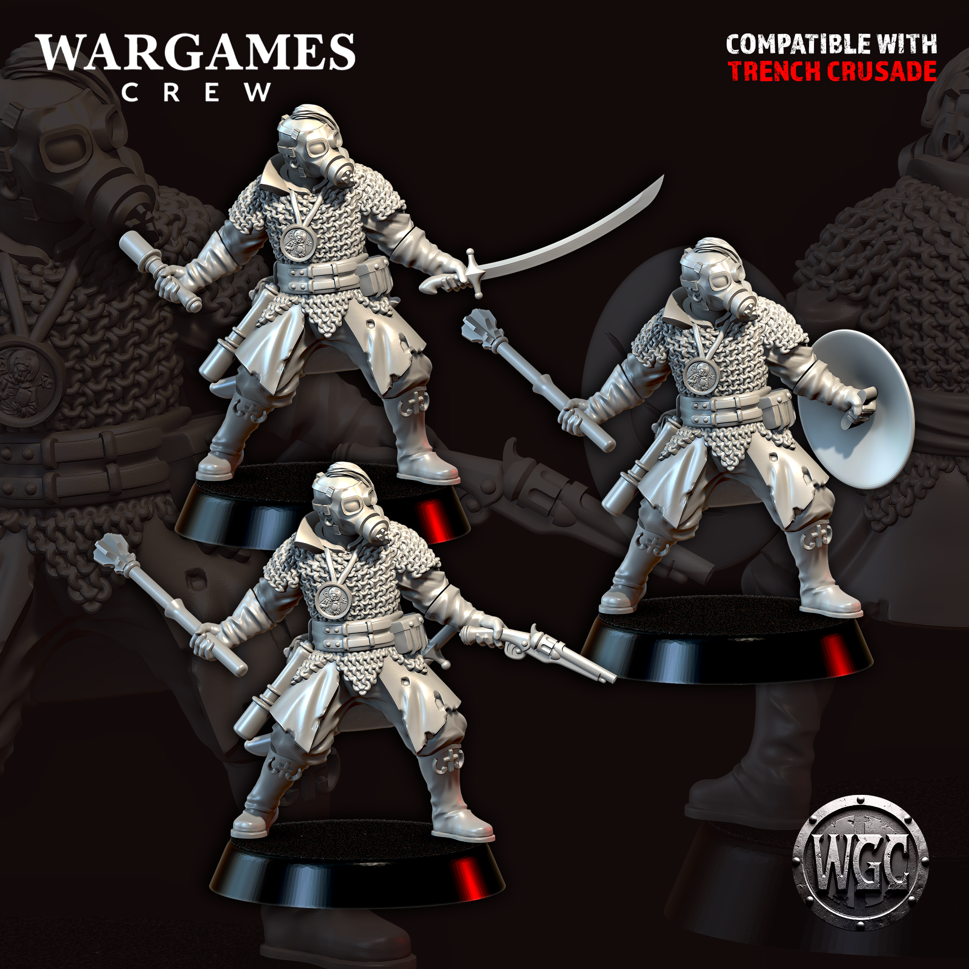 Line Cossack - Trench Crusade STL file - Image 3