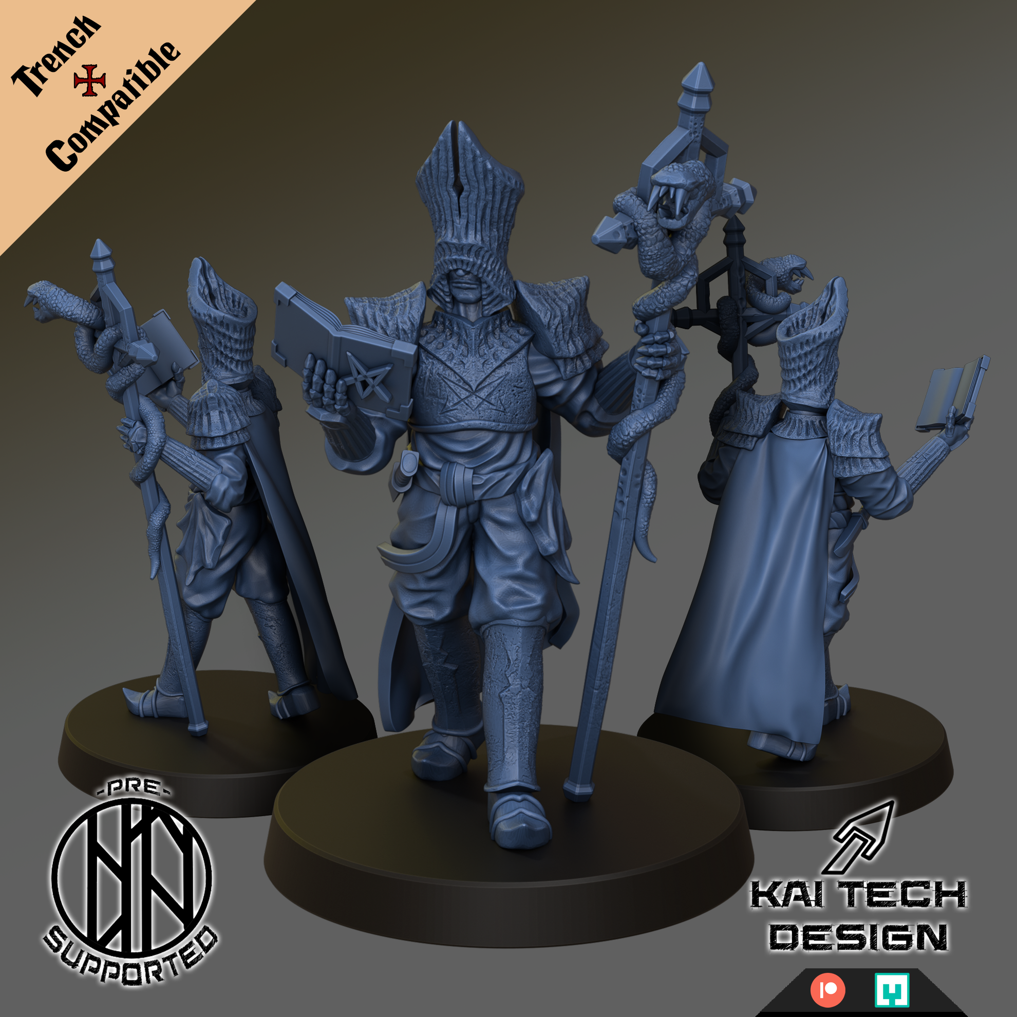 Heretics - Priest - Trench Crusade STL file for Heretic Priest, Heretic Priest of Mammon
